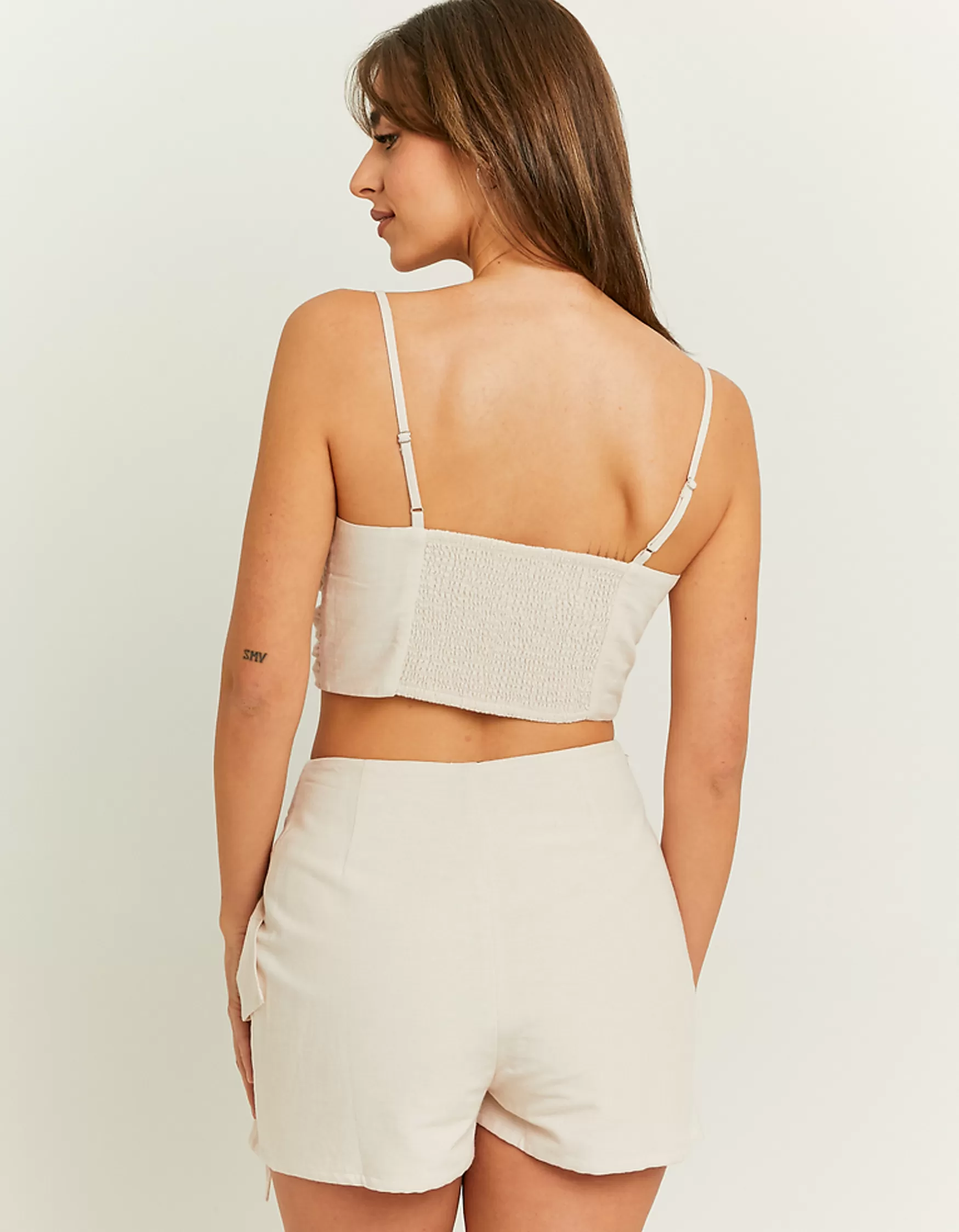 New Mini Jupe Toucher Lin à Volants Jupes | Shorts
