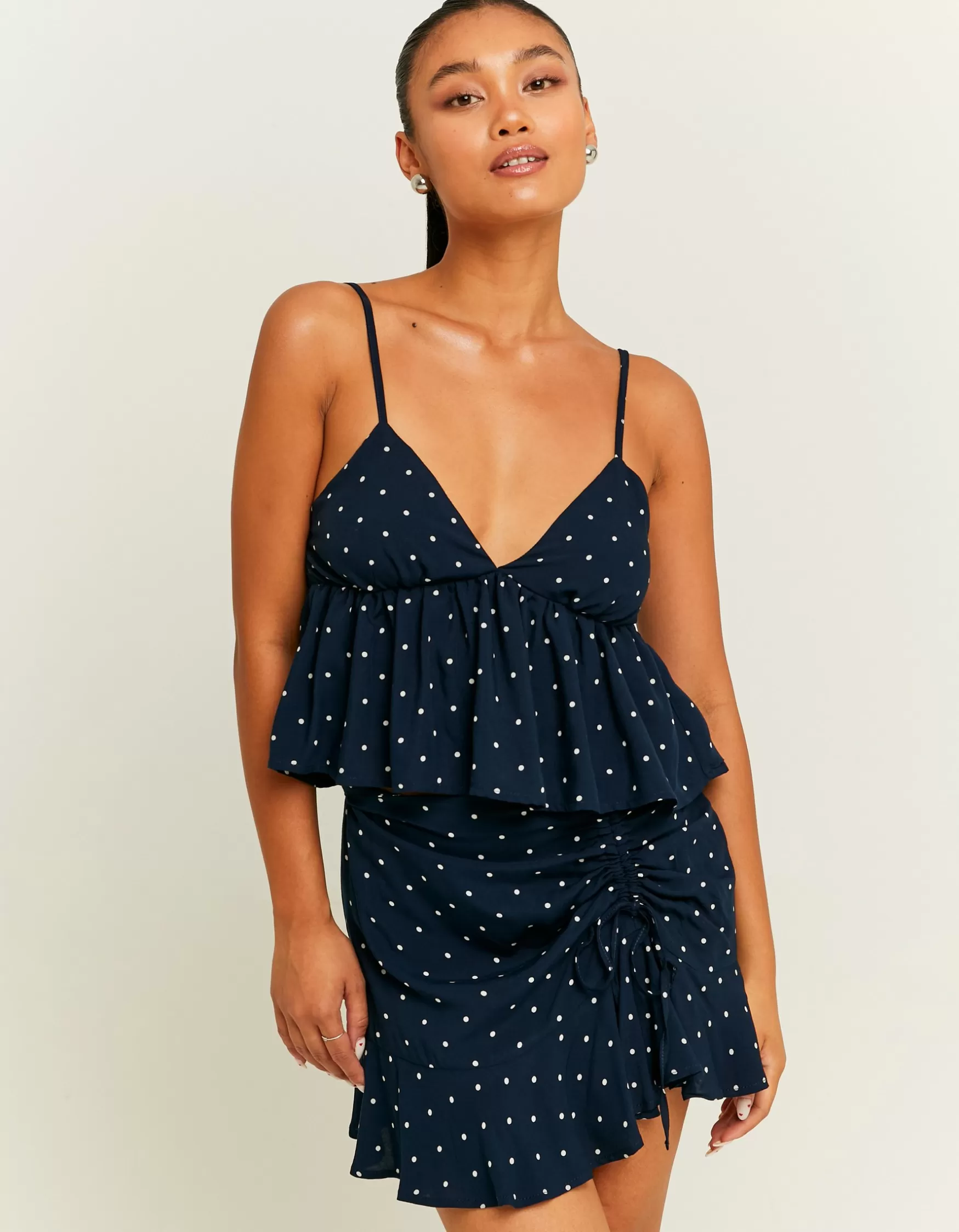 Hot Mini jupe e à pois blancs Jupes | Total Look