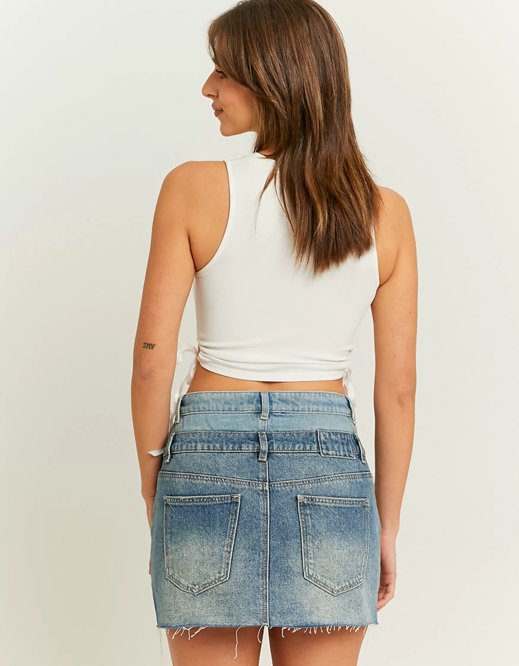 Discount Mini Jupe en Jean Double Jupes