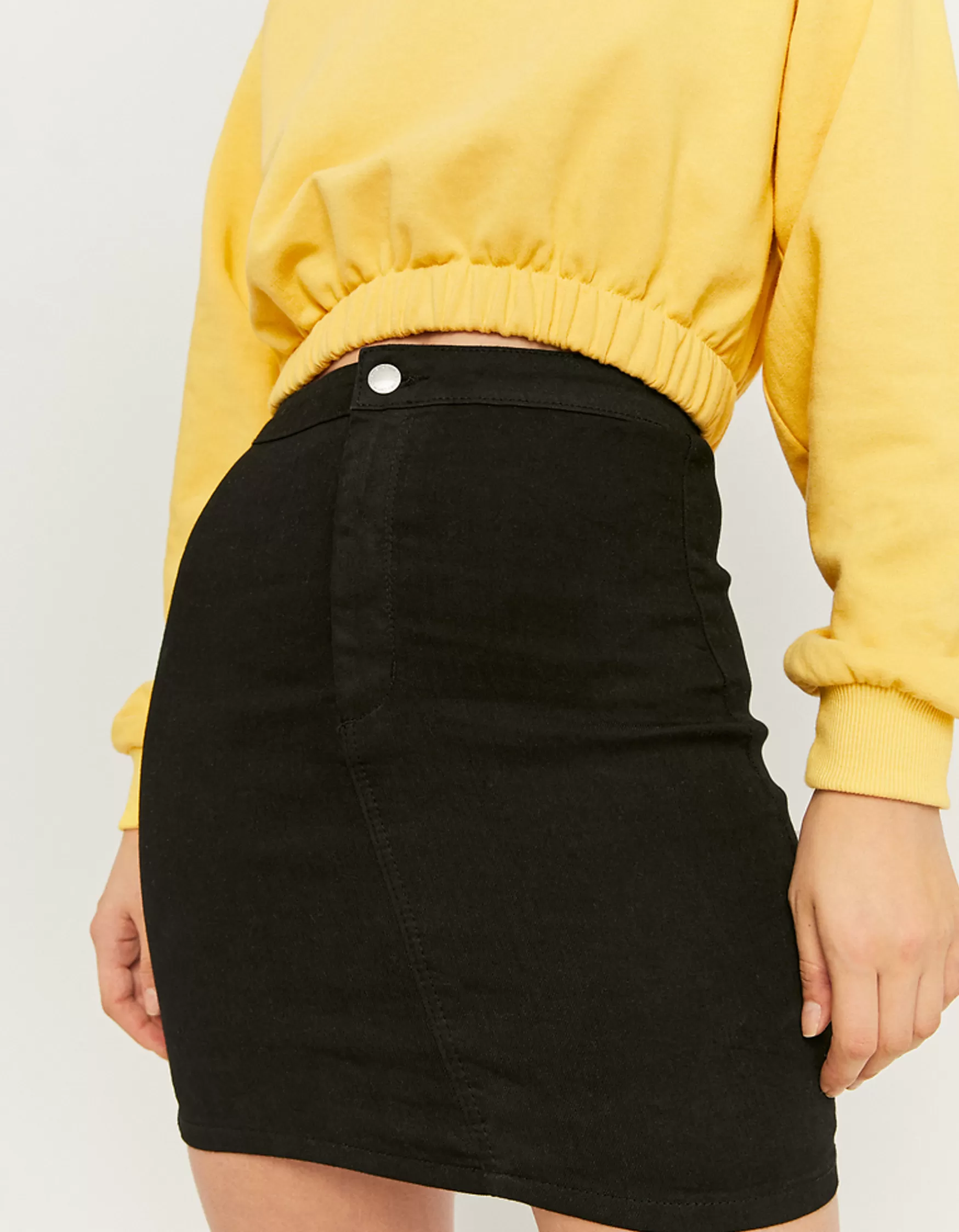 Shop Mini Jupe en Jean Élastique Taille Haute Jupes