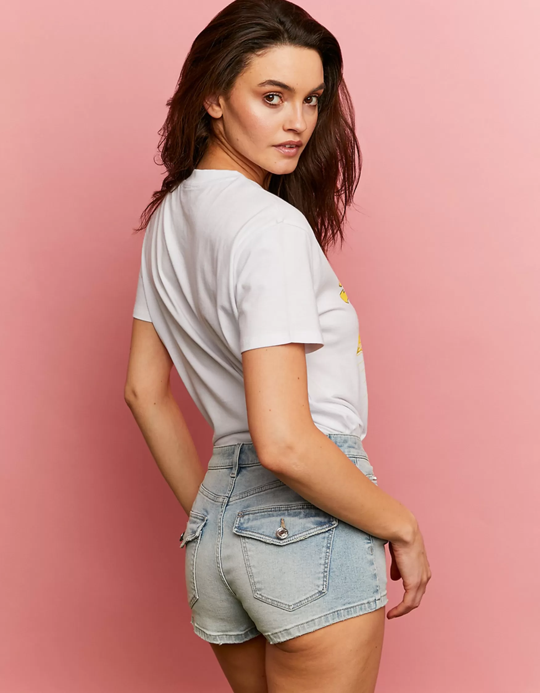 Outlet Mini Short Cargo Taille Mi-Haute Shorts