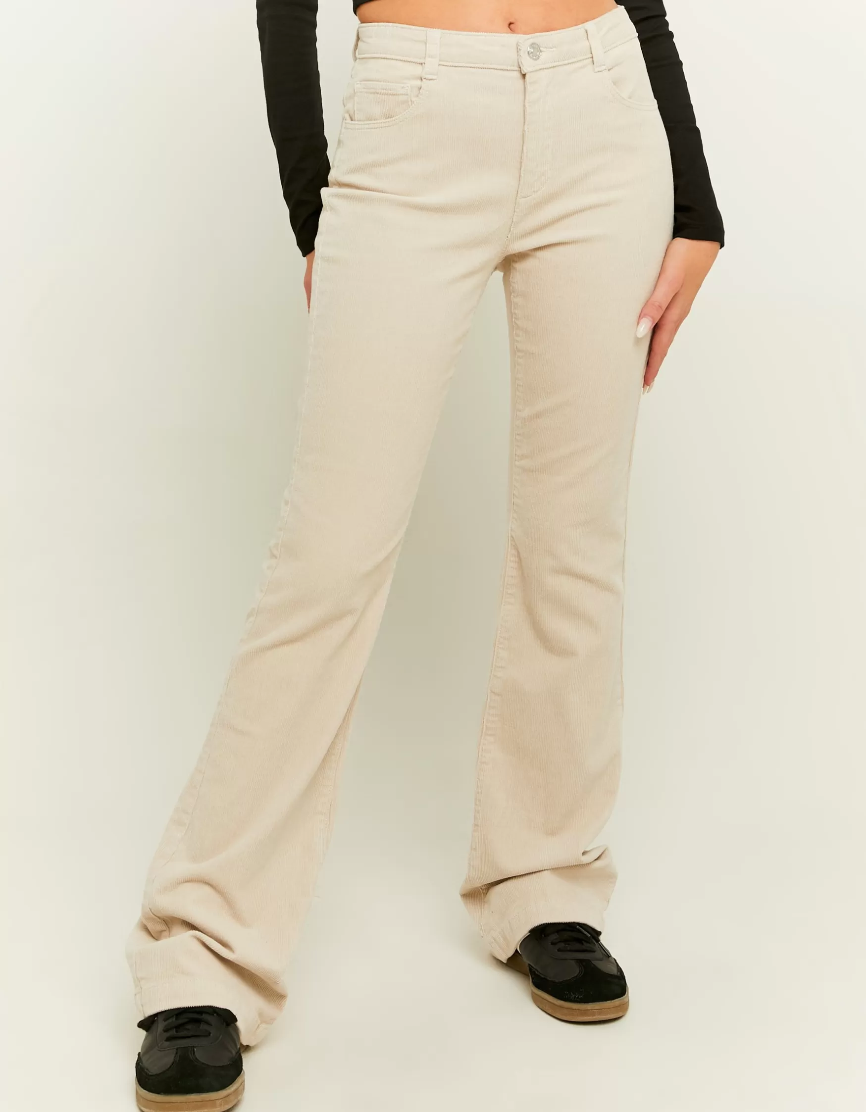 Online Pantalon Bootcut en Velours Côtelé Pantalons