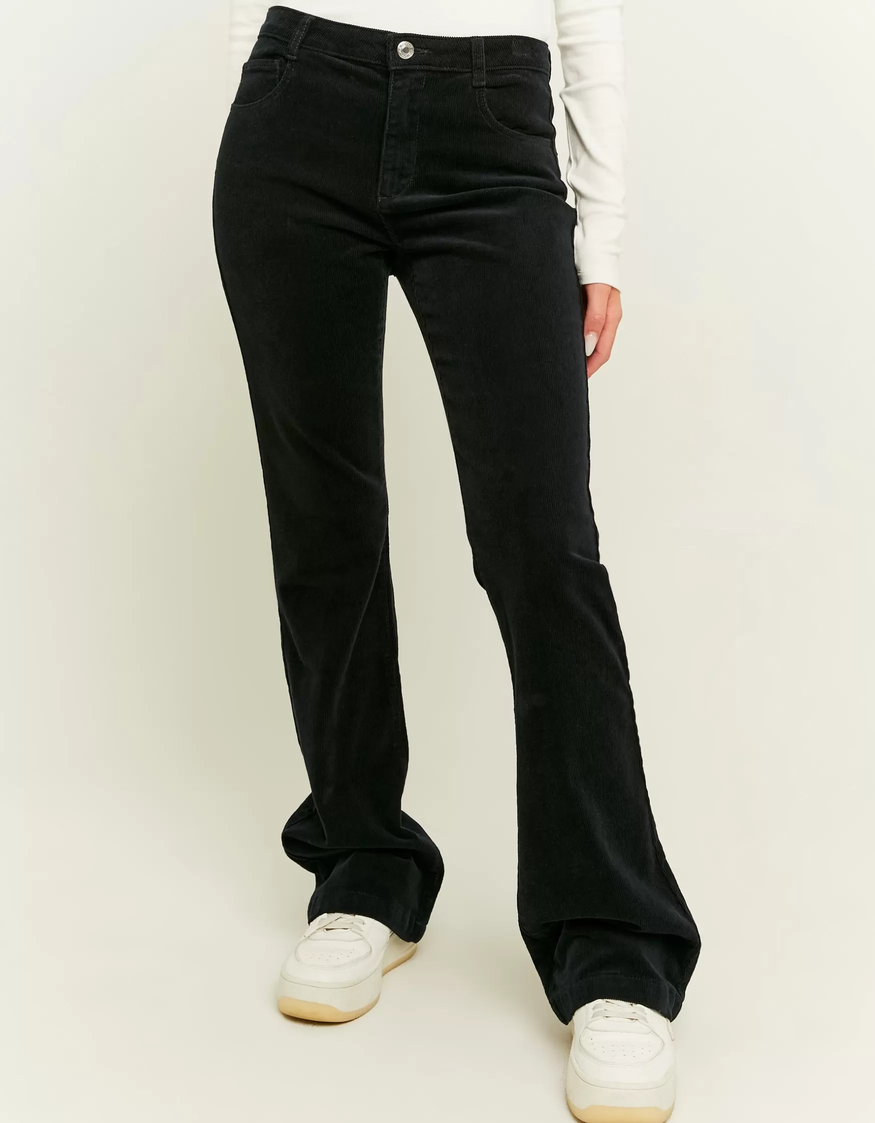 New Pantalon Bootcut en Velours Côtelé Pantalons