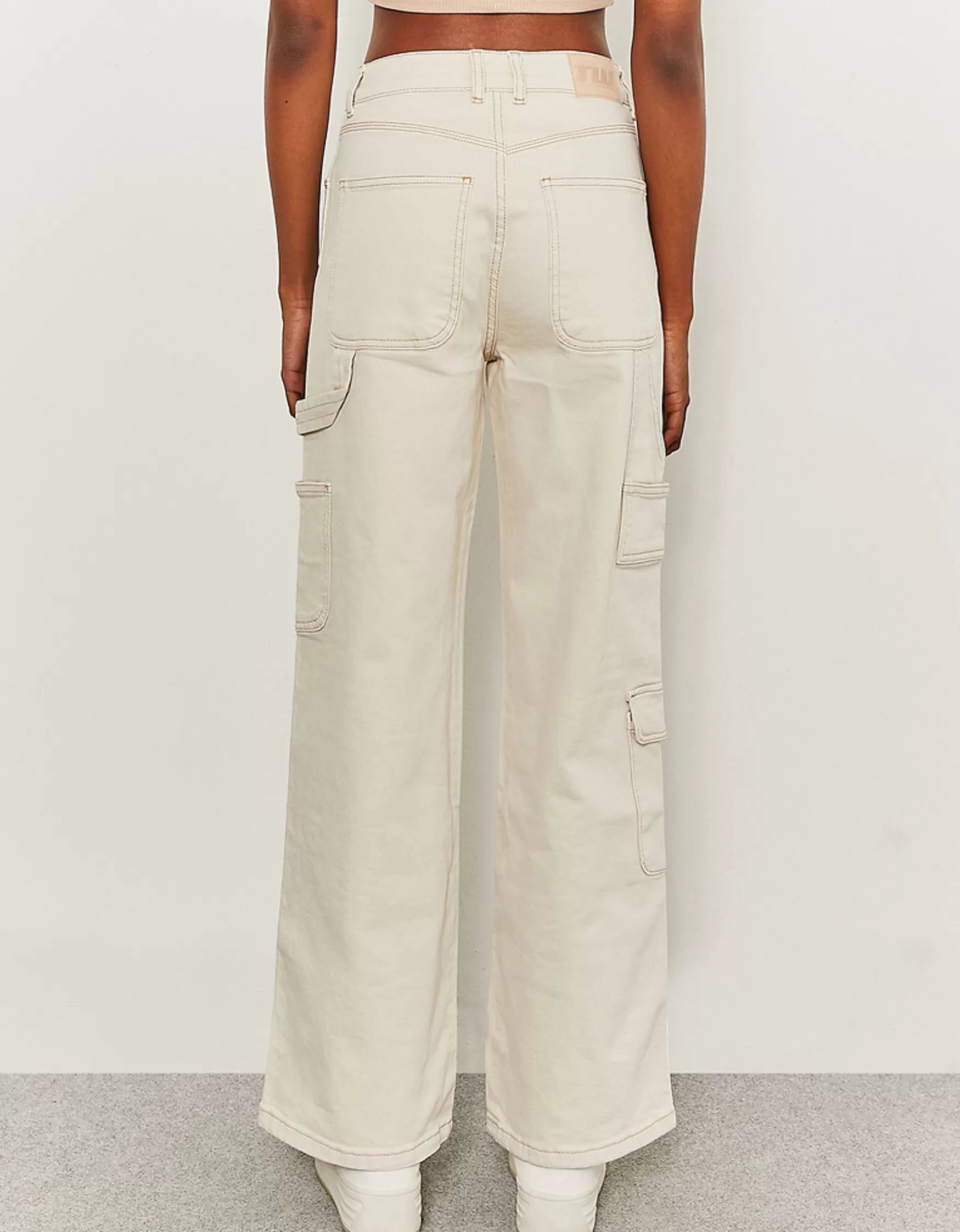 Store Pantalon Cargo Large à Ceinture Jeans | Cargo & Parachute