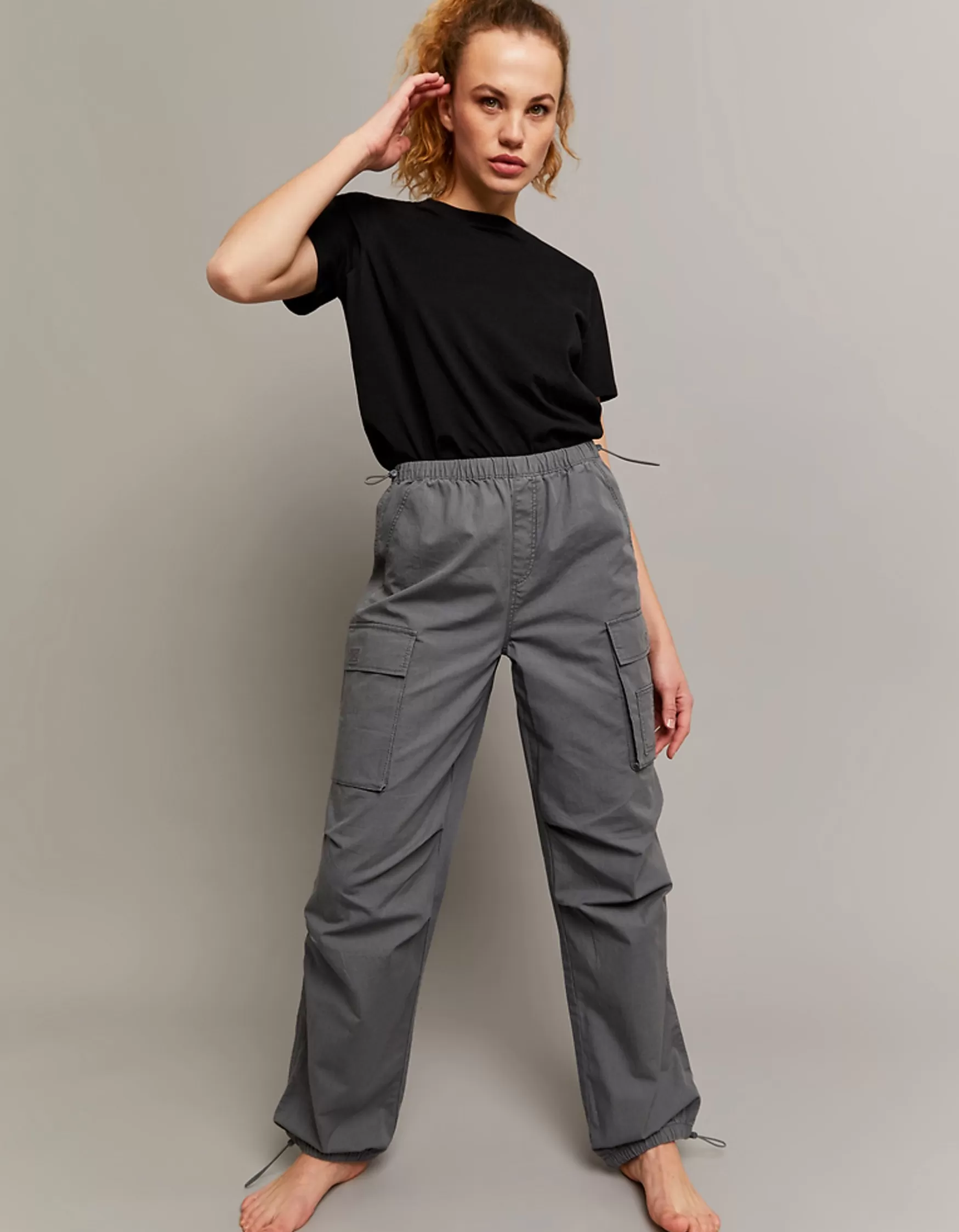 Discount Pantalon Cargo Parachute Taille Haute Pantalons | Cargo & Parachute