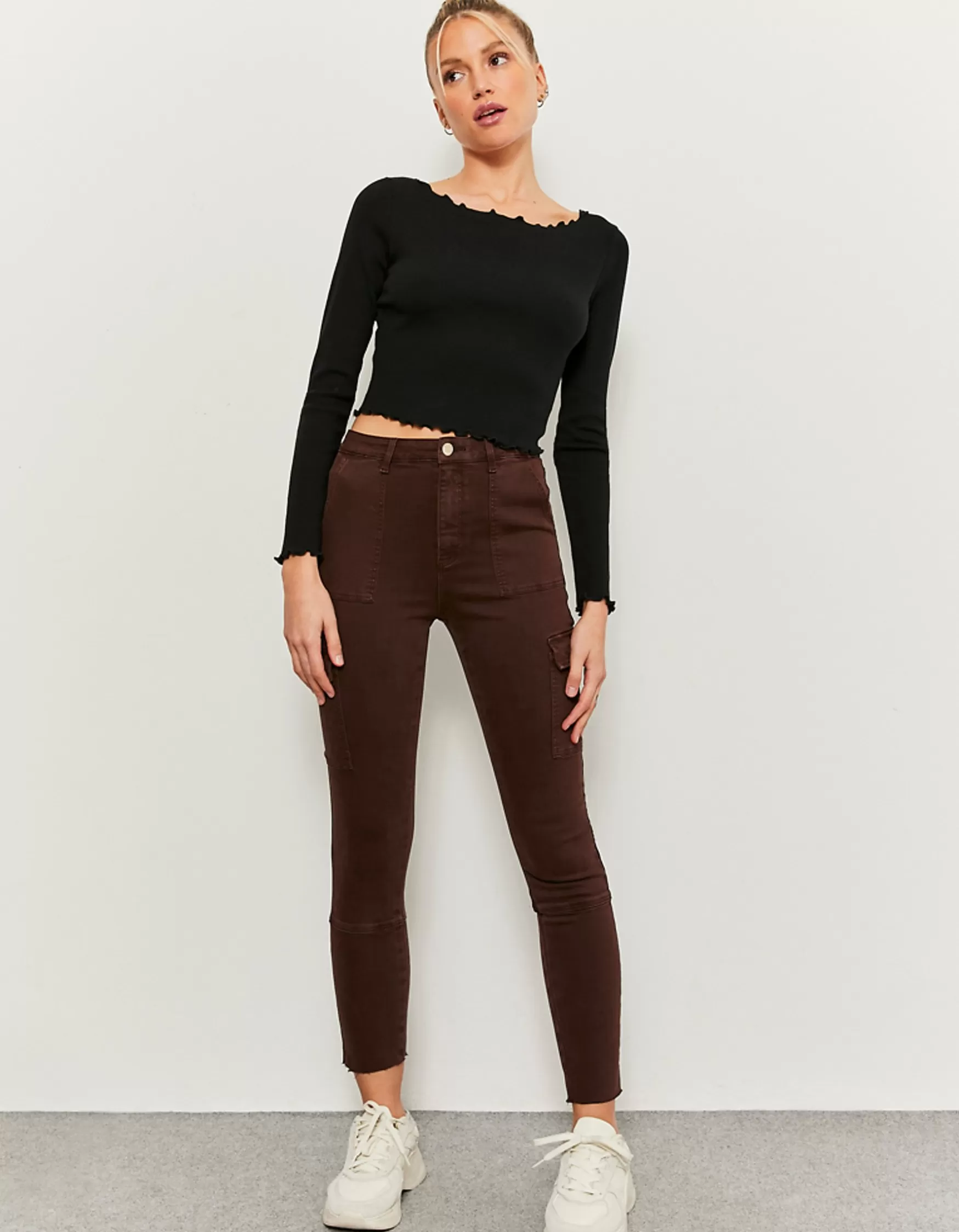 Discount Pantalon Cargo Taille Haute Cargo & Parachute