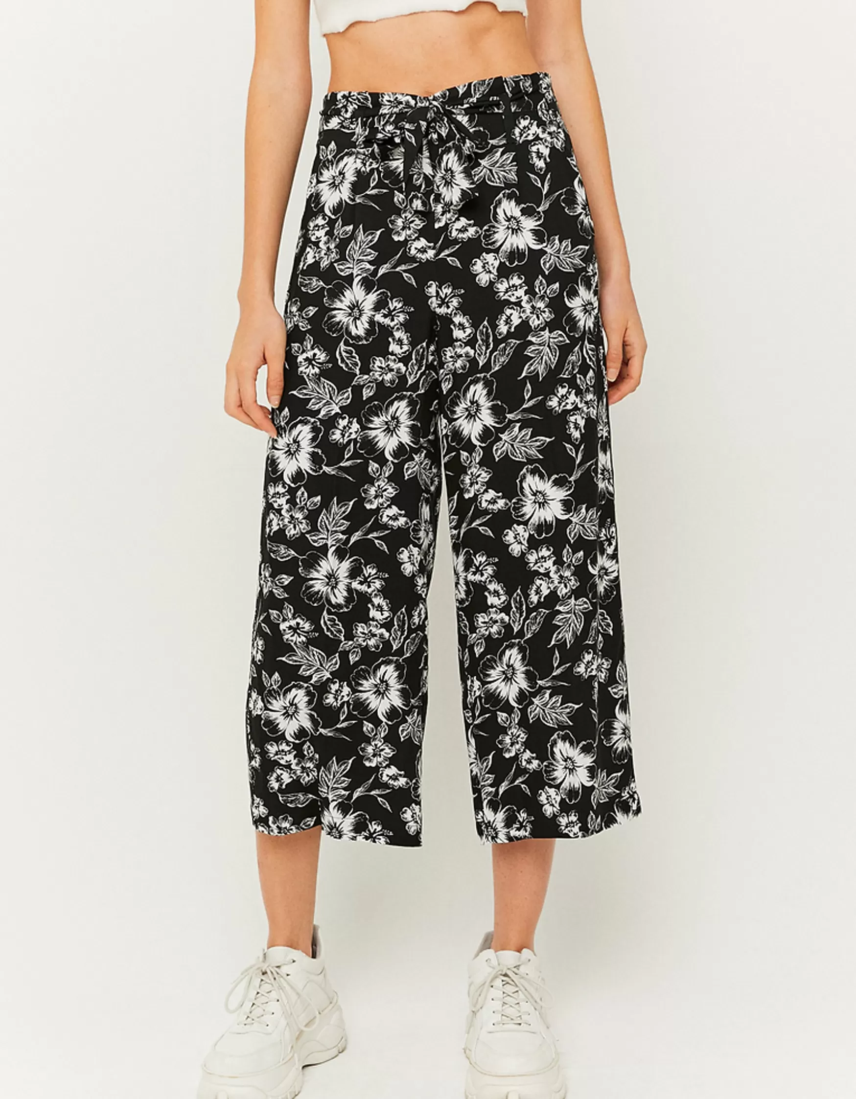 Cheap Pantalon Culotte Taille Mi-Haute Pantalons