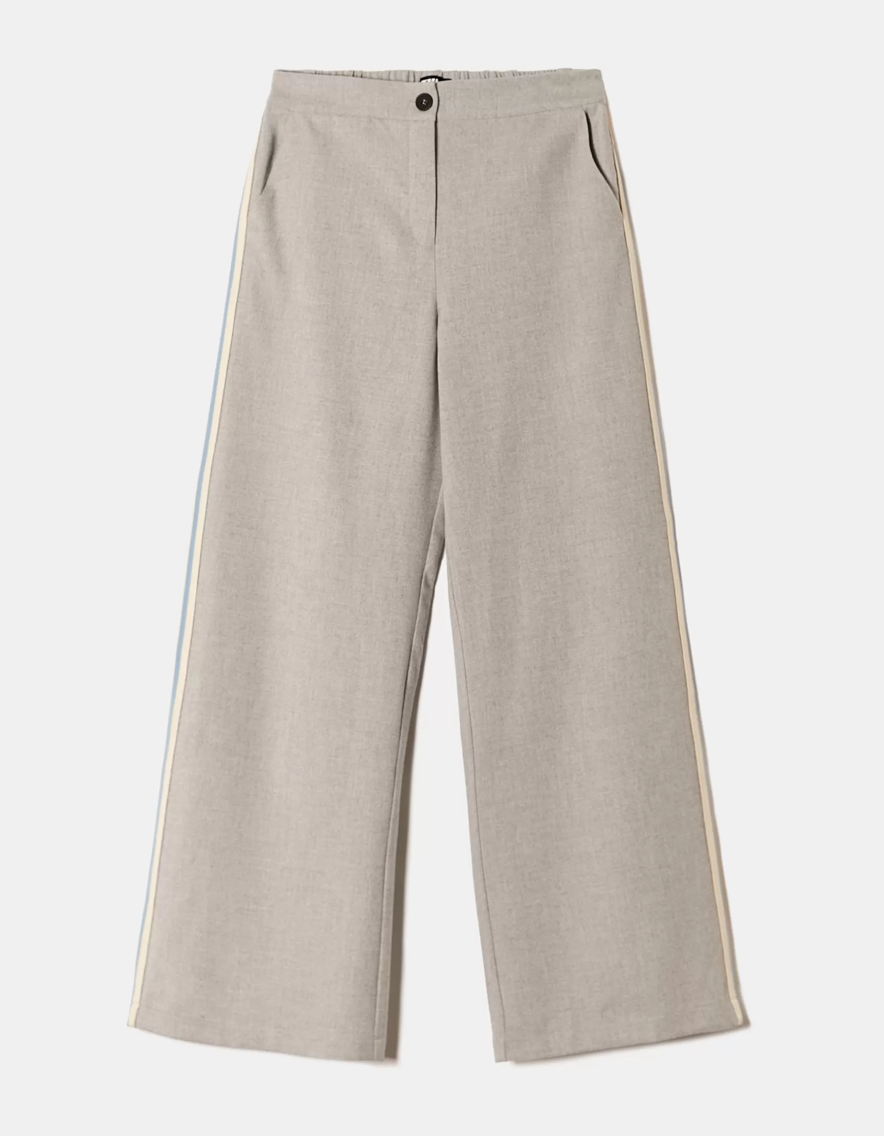 Flash Sale Pantalon de Tailleur Wide Leg avec Bandes Latérales Pantalons
