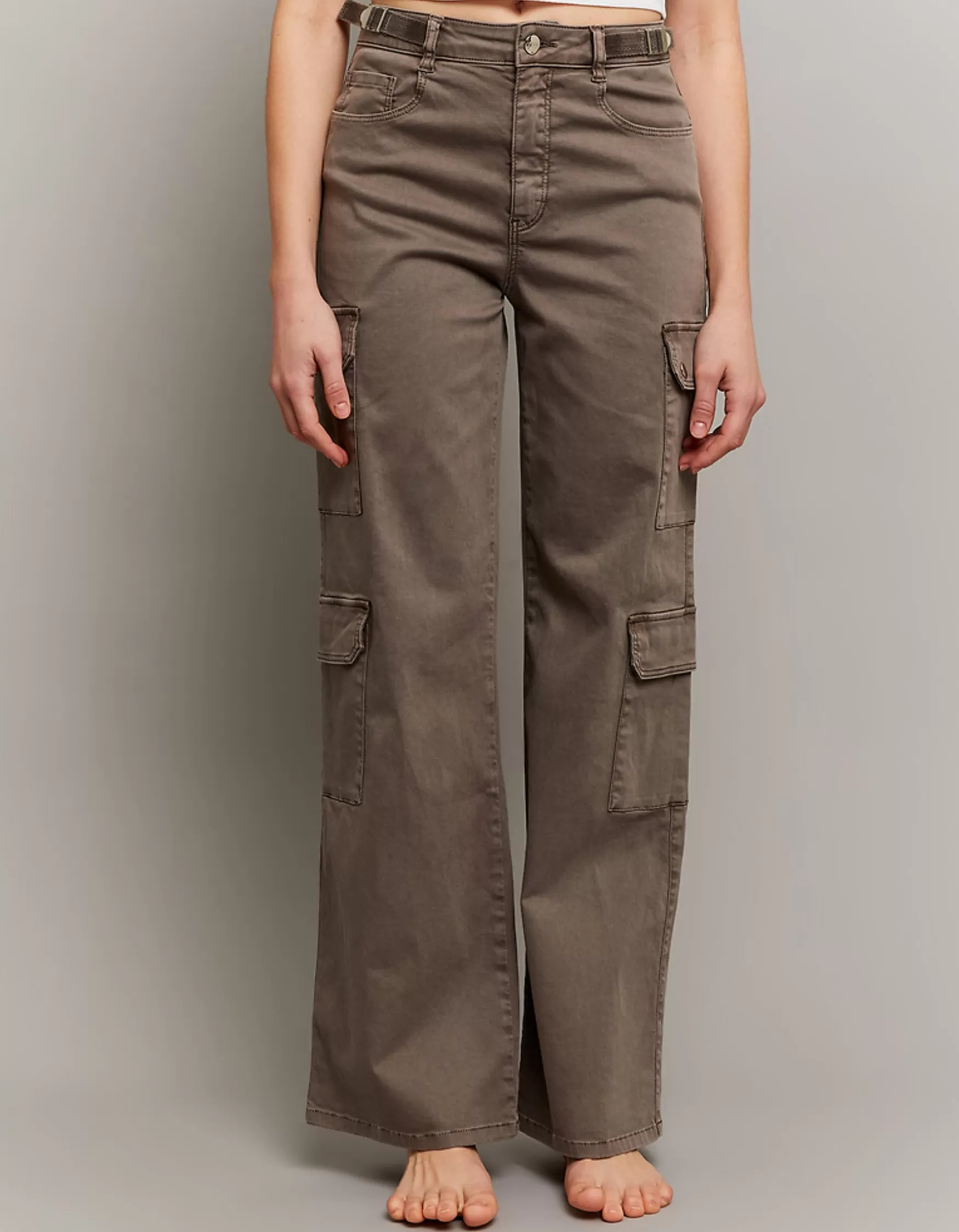 Flash Sale Pantalon large taille haute Pantalons