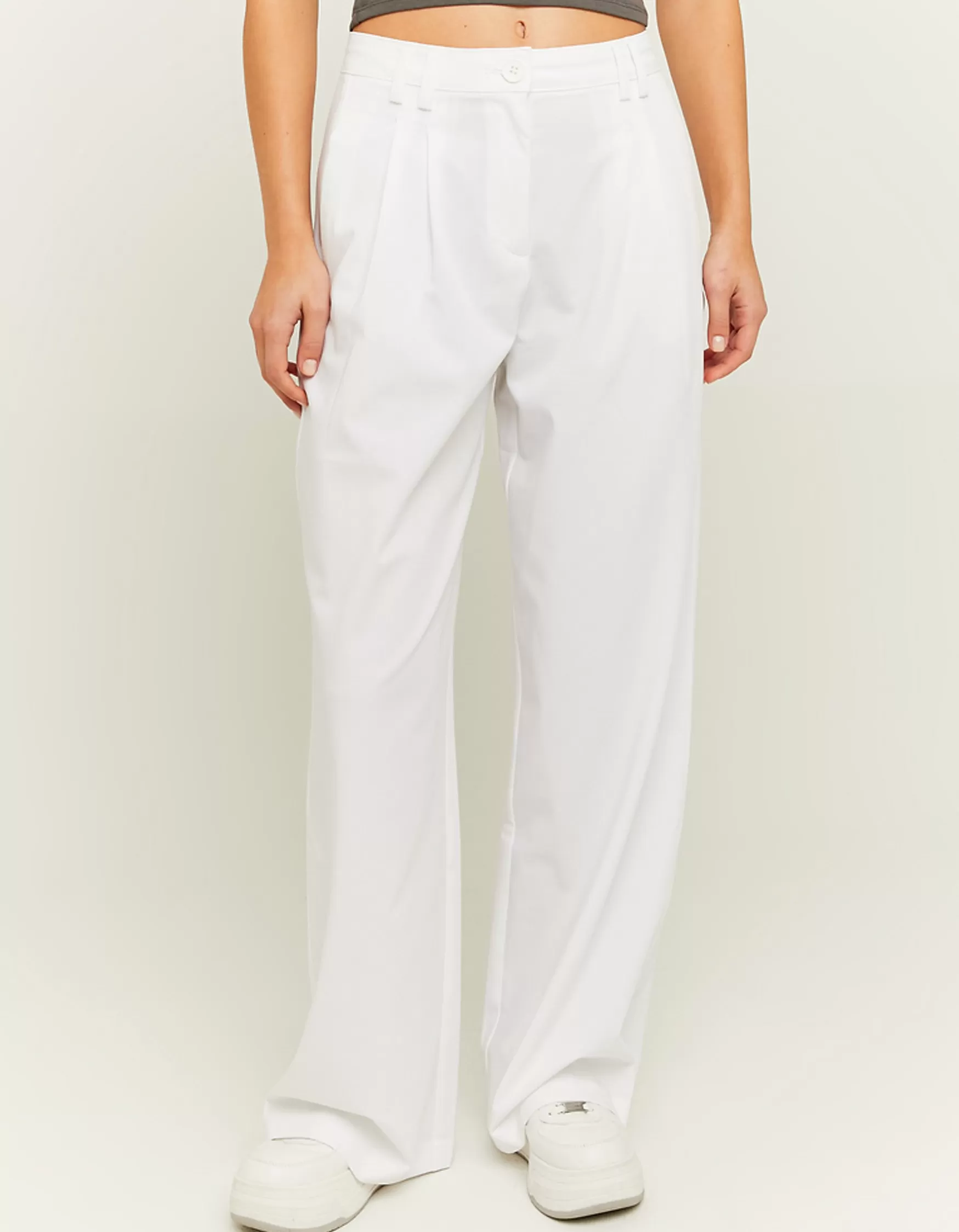 Cheap Pantalon loose taille haute Pantalons