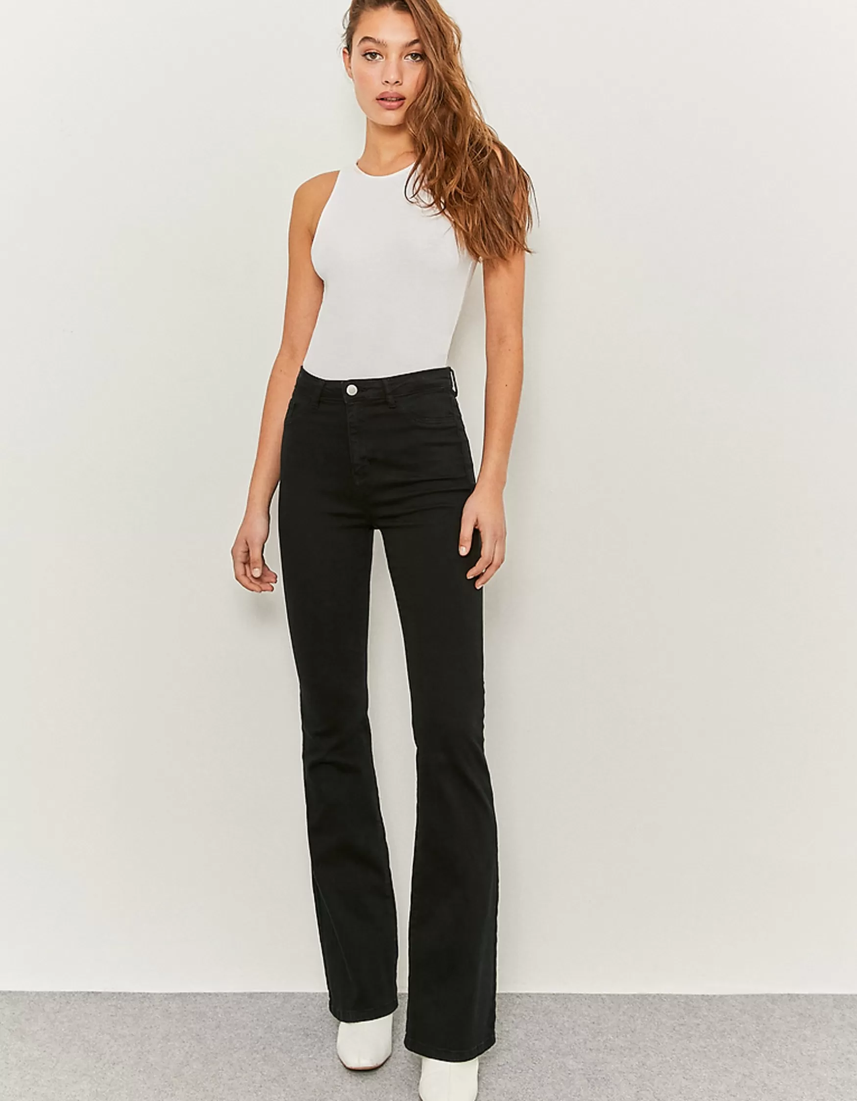 Shop Pantalon Flare Taille Haute Jeans | Pantalons
