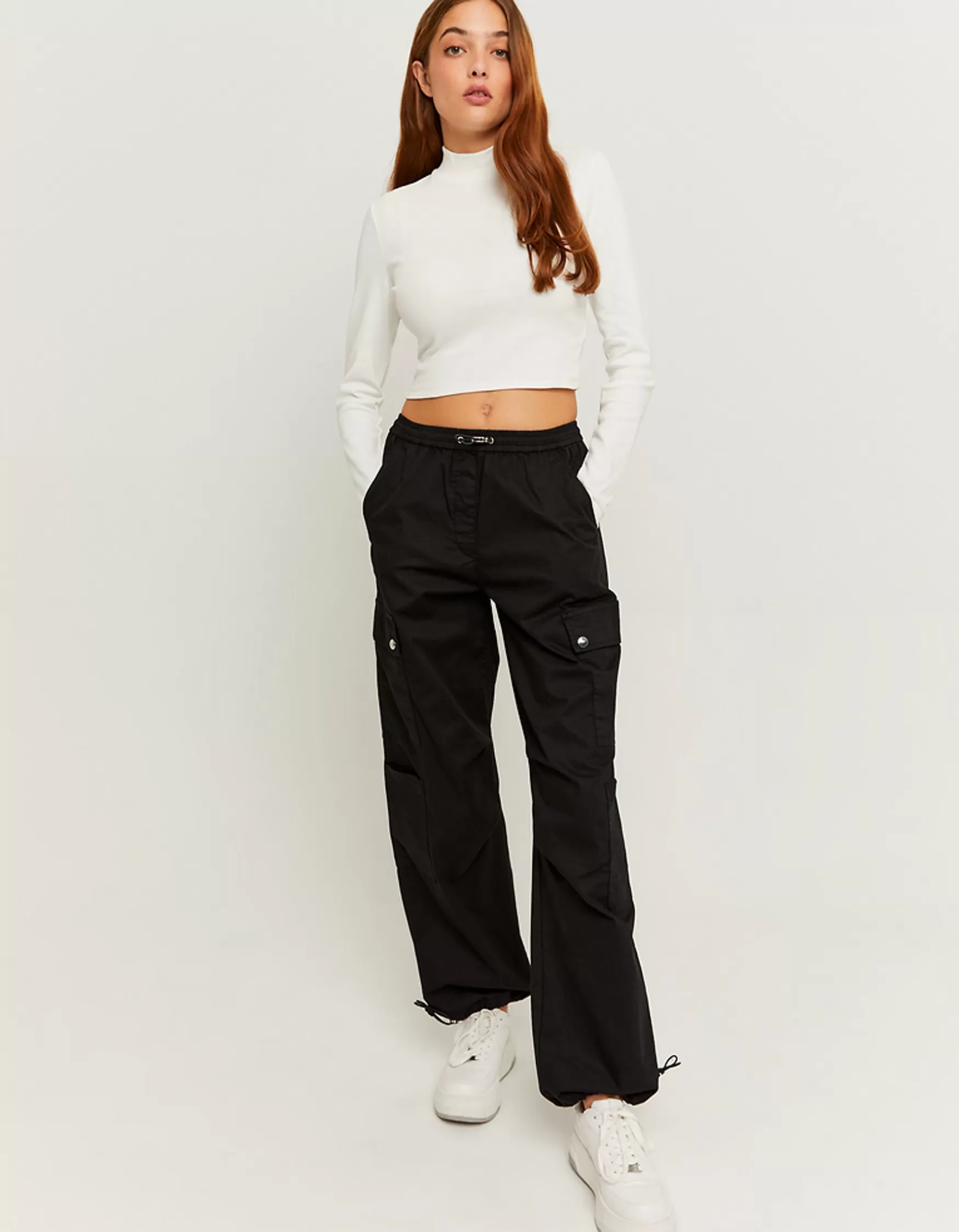 Outlet Pantalon parachute taille haute Pantalons | Cargo & Parachute