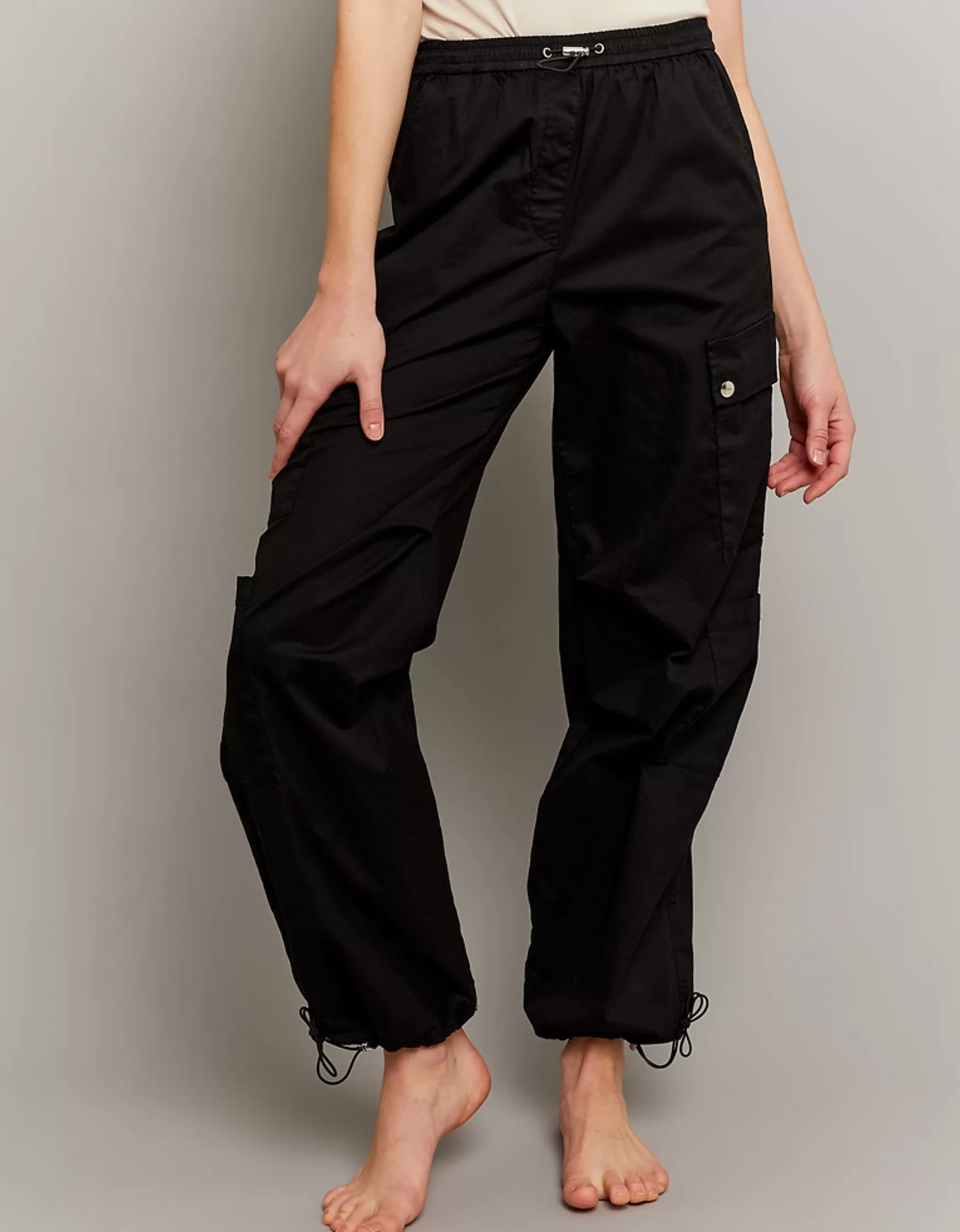 Outlet Pantalon parachute taille haute Pantalons | Cargo & Parachute