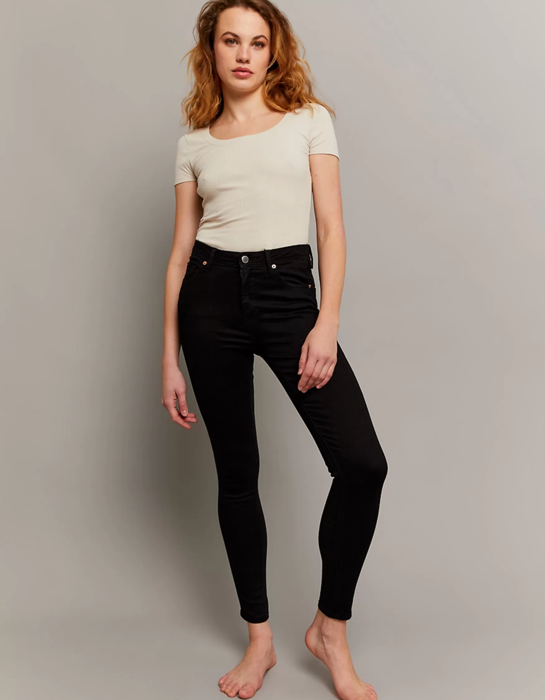 Best Sale Pantalon Skinny Push-Up Taille Mi-Haute Jeans | Pantalons