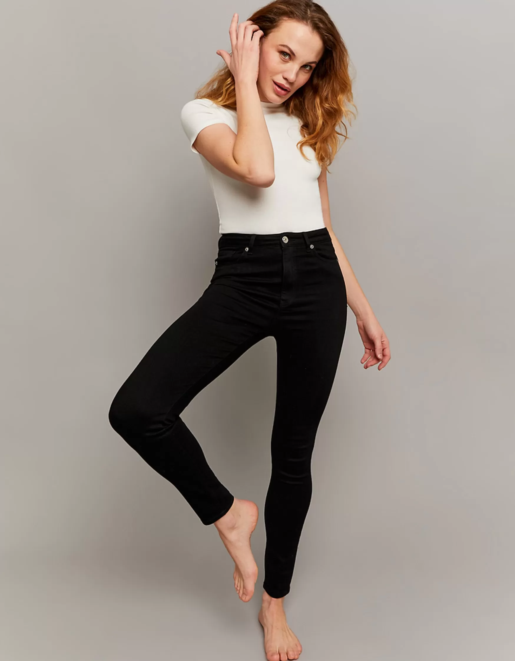 Online Pantalon Skinny Taille Haute Jeans | Pantalons