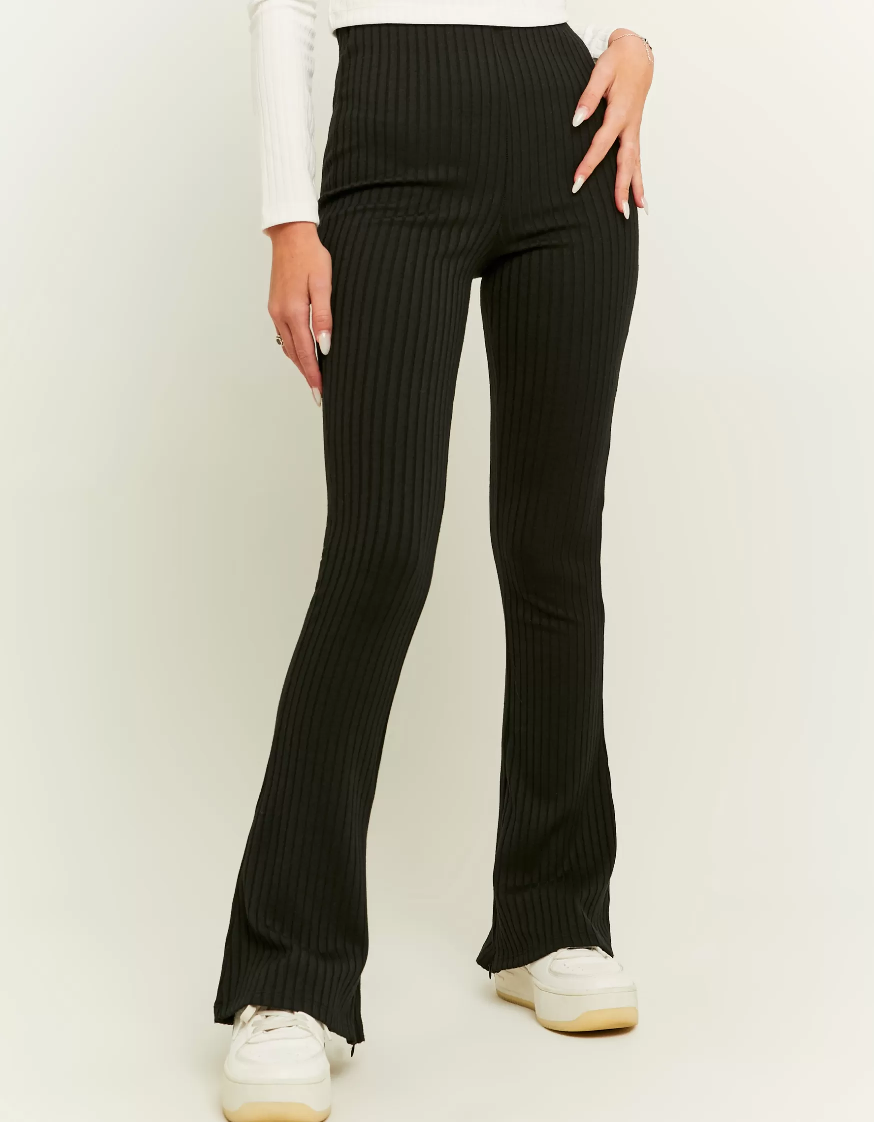 Cheap Pantalon évasé côtelé Leggings