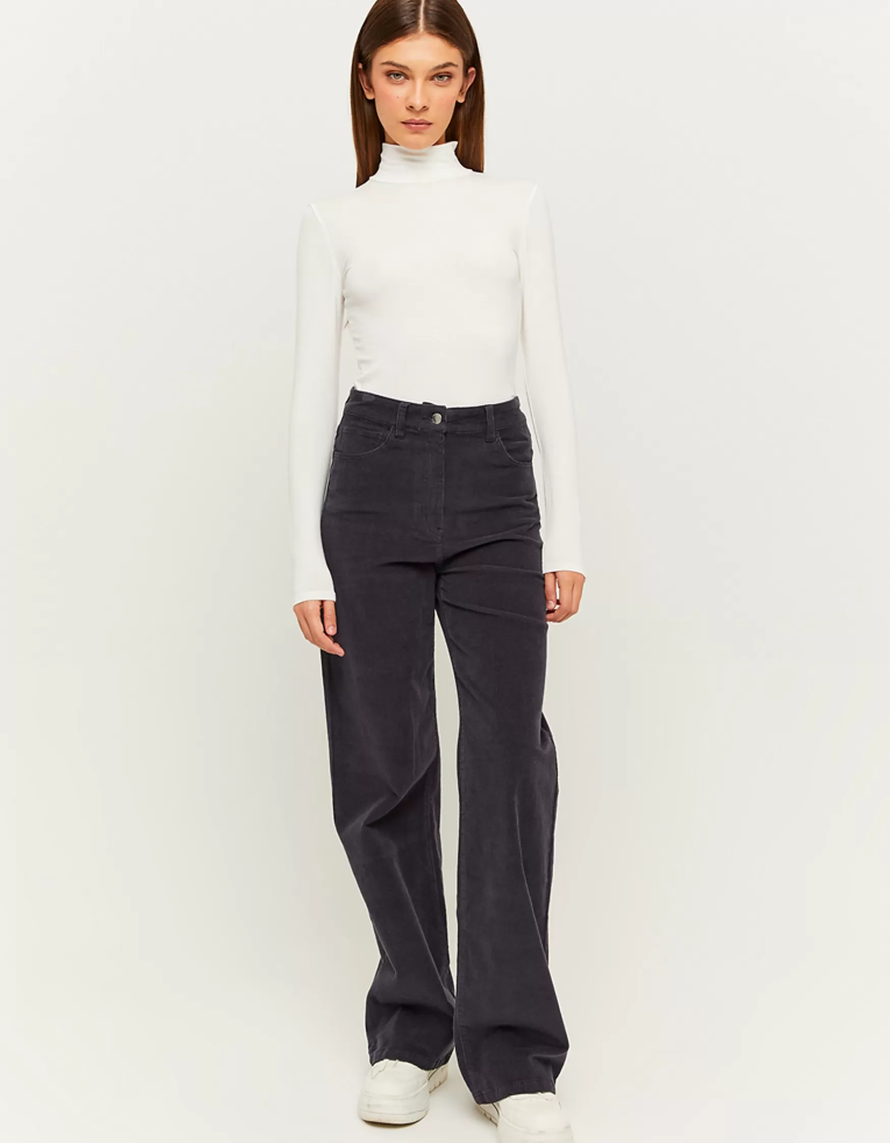 Clearance Pantalon Wide leg en velours côtelé Pantalons