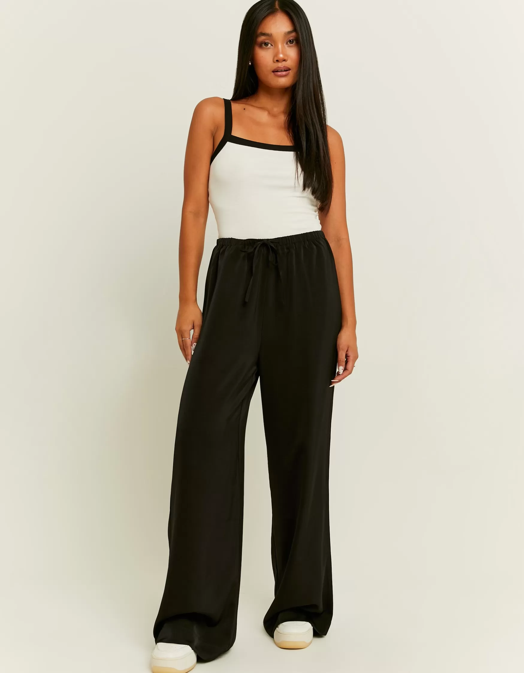 Shop Pantalon Wide Leg en Satin Pantalons