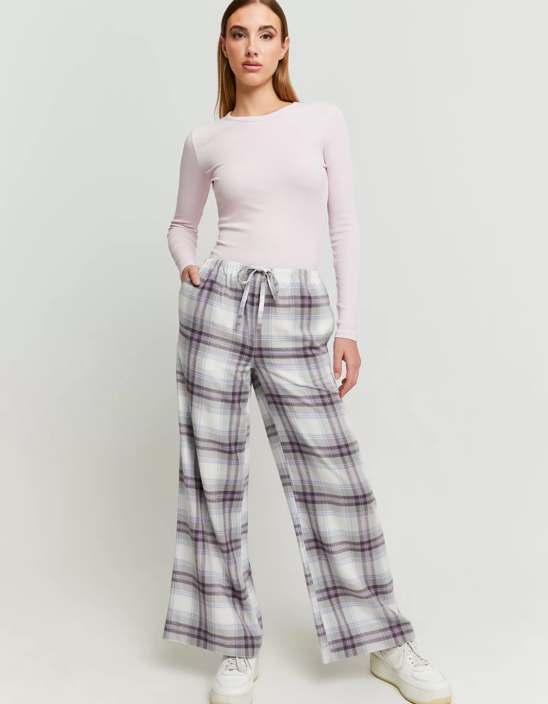 Cheap Pantalon Wide Leg Taille Mi-Haute Pantalons