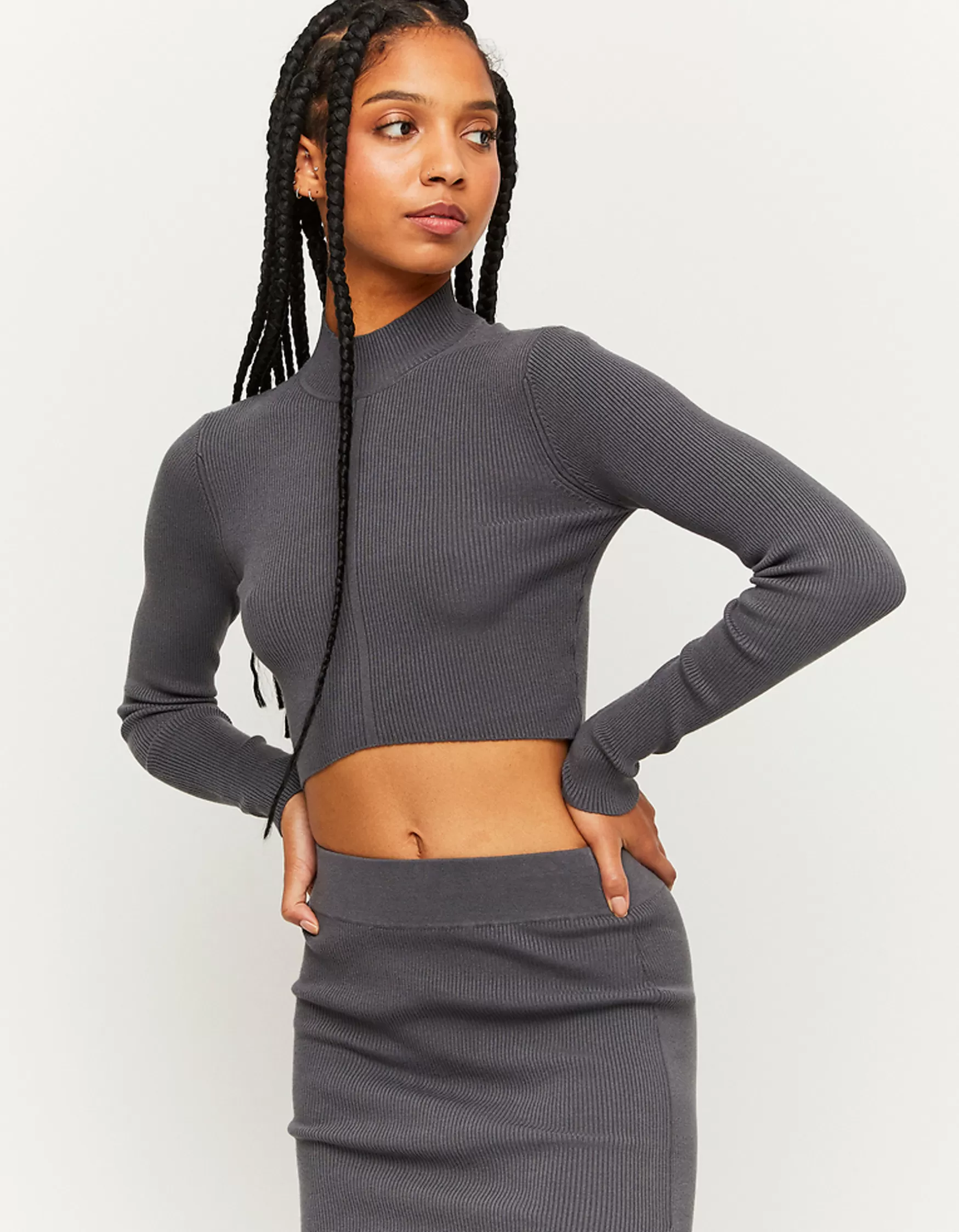 Sale Pull ajusté côtelé Maille