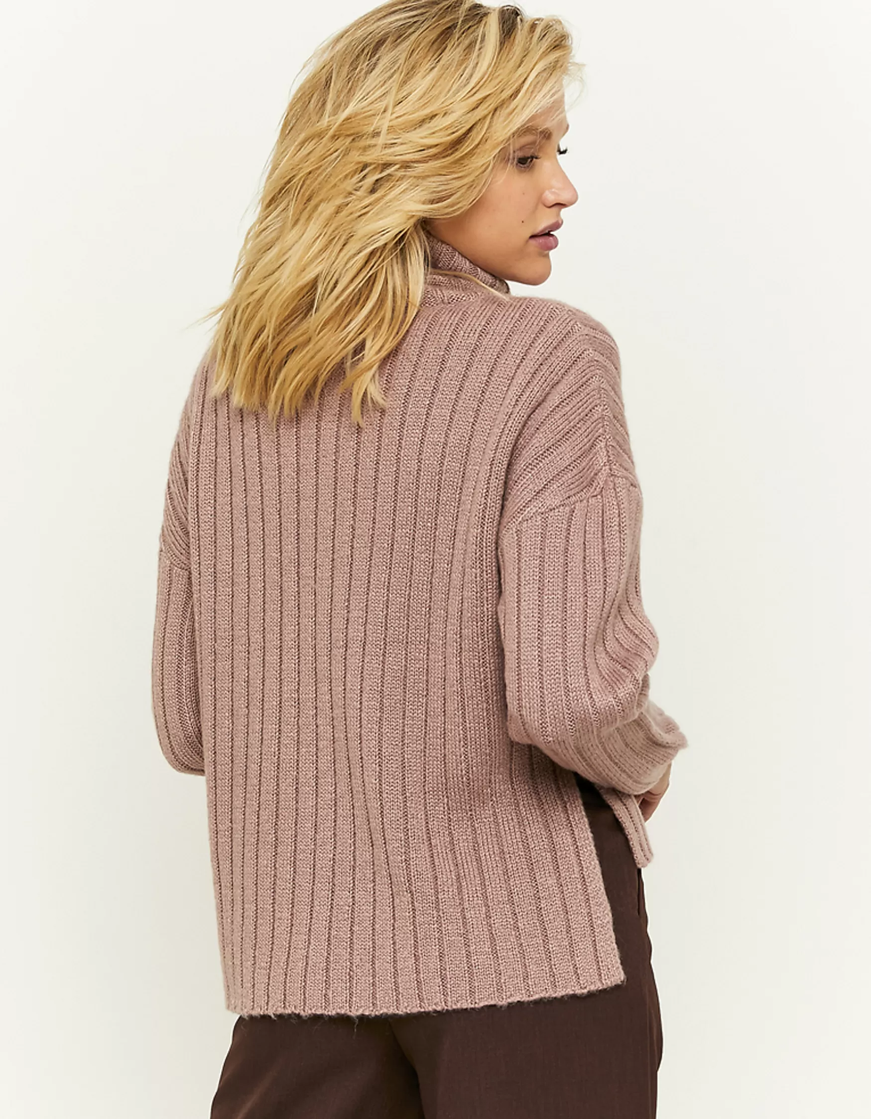 New Pull Col Roulé Maille