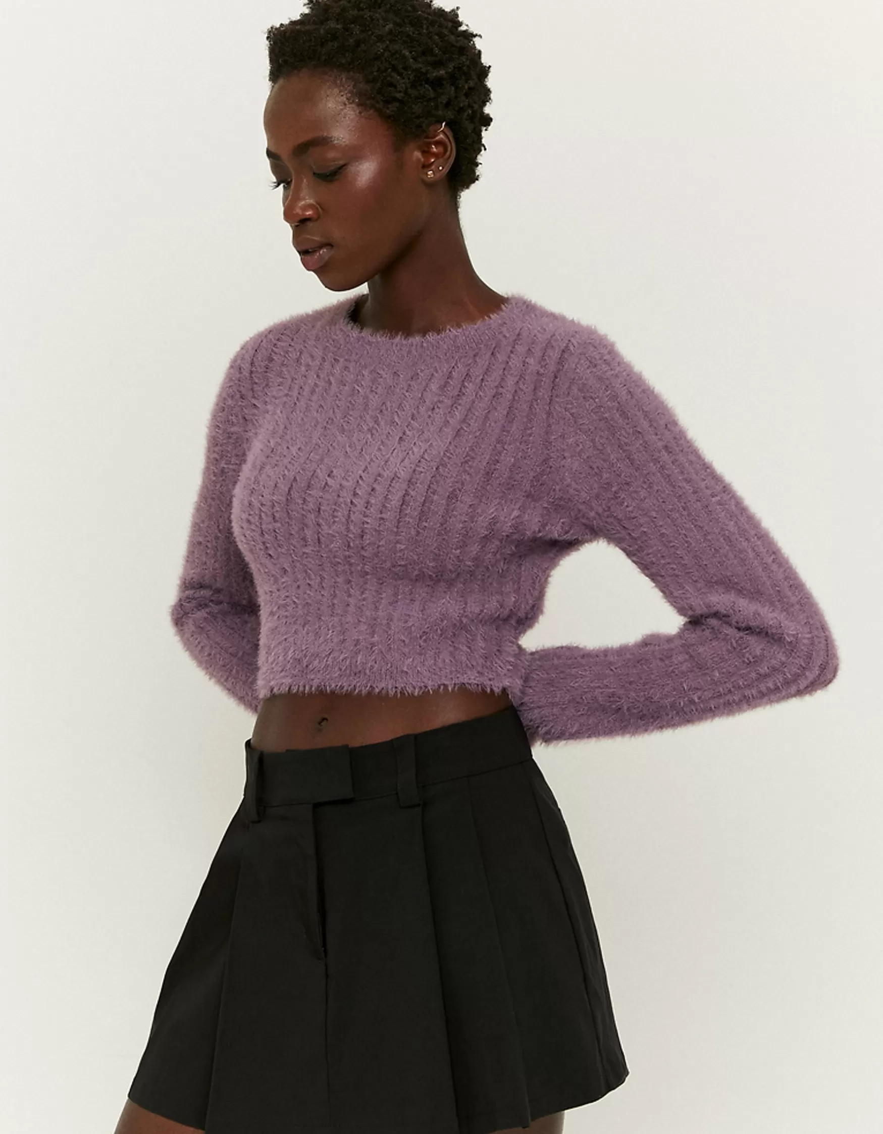 Clearance Pull Court Touché doux Maille