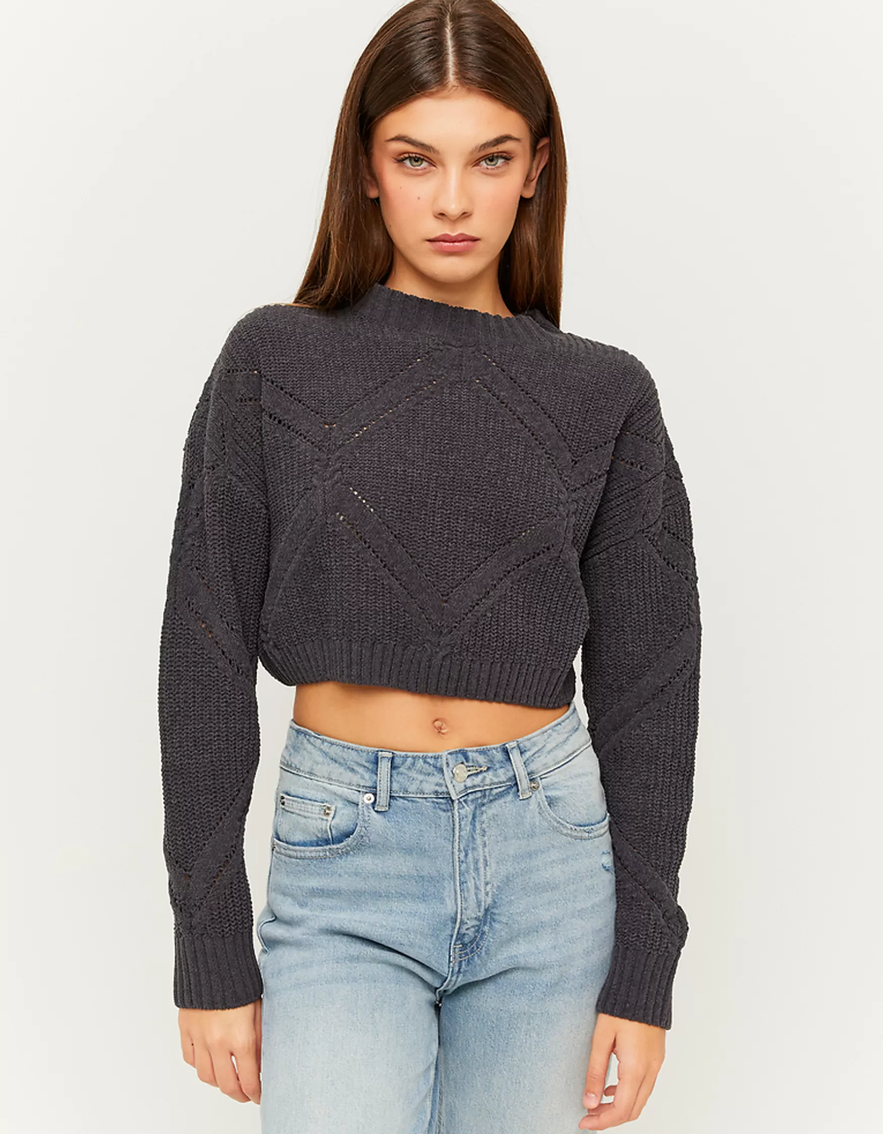 Cheap Pull en maille court Maille