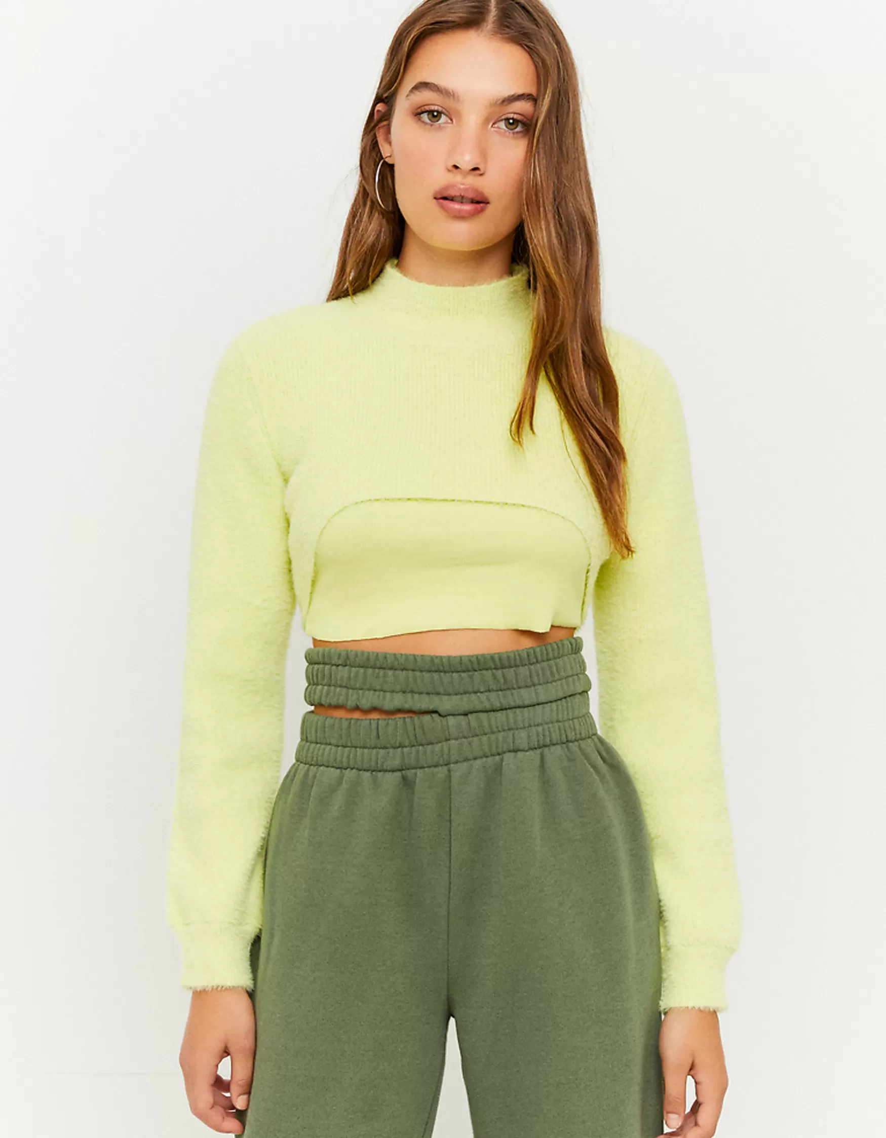 Fashion Pull en maille court Maille