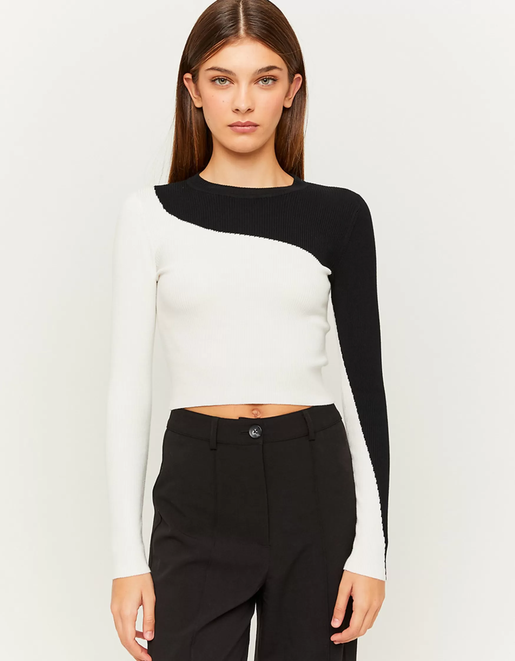 Cheap Pull en maille noir et blanc Maille