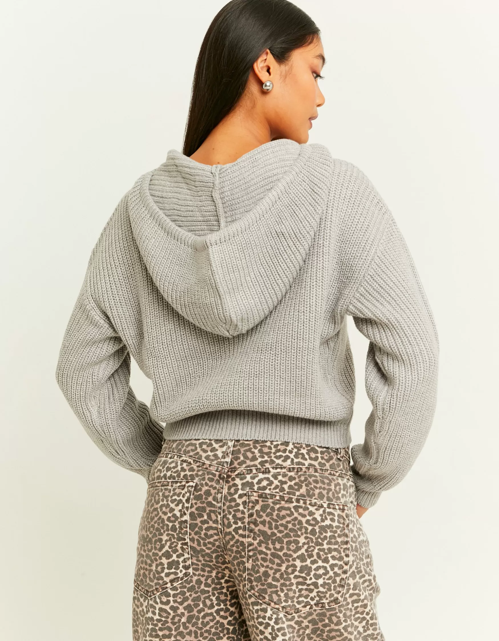 Cheap Pull à Capuche en Maille Maille