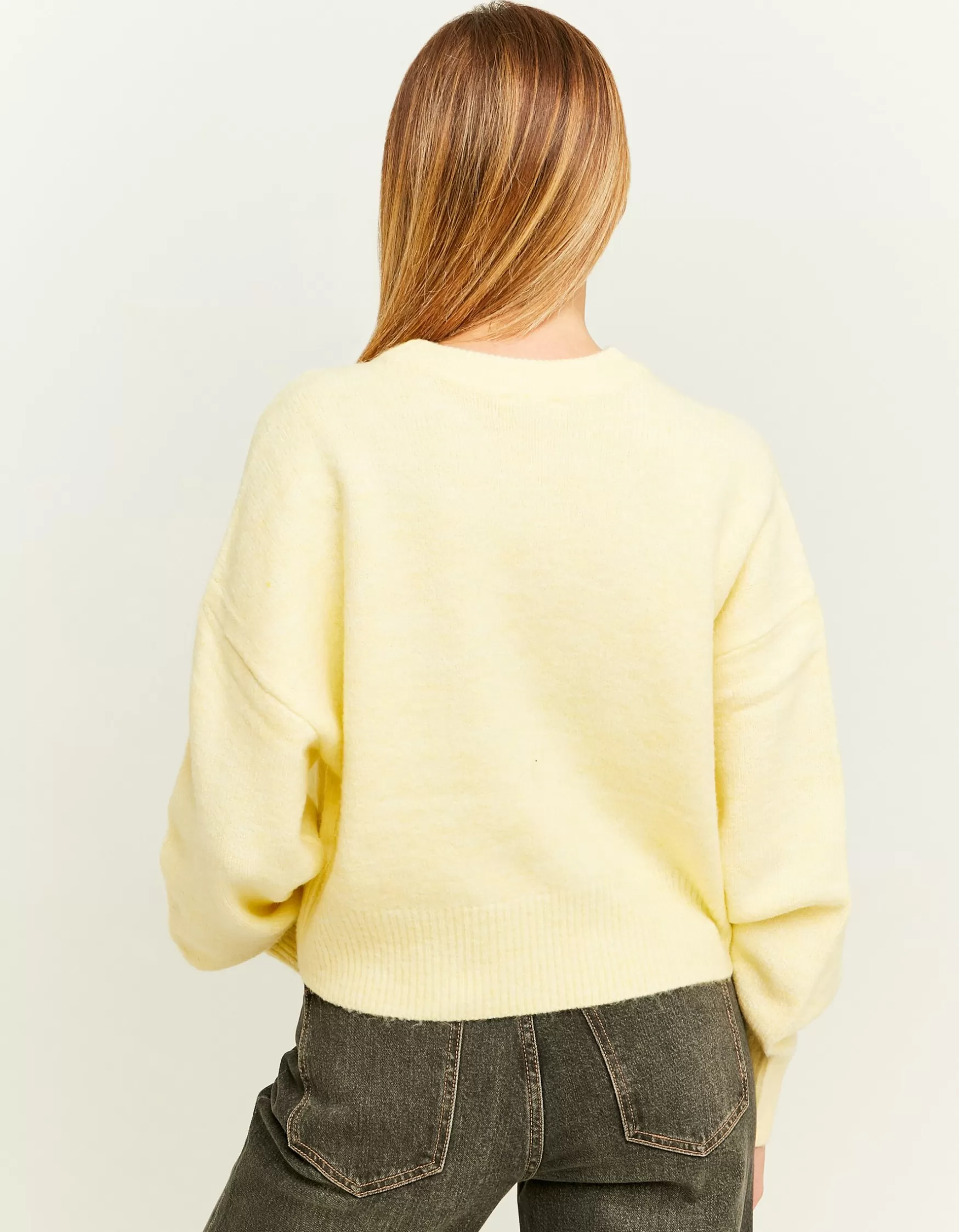 Fashion Pull Court Basique Maille