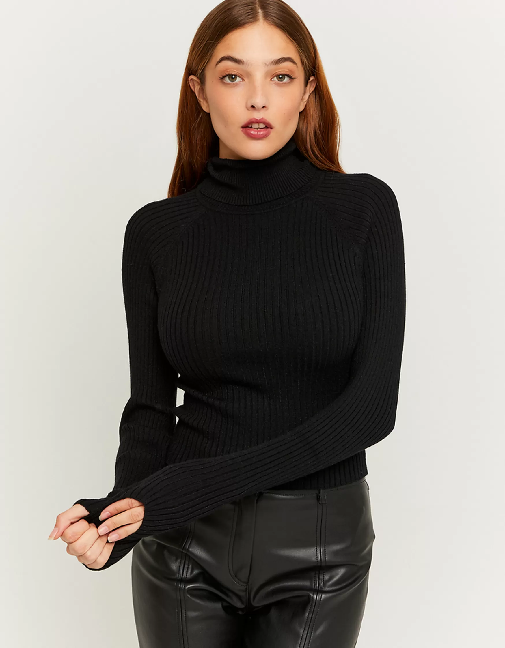 Discount Pull à col roulé ajusté Maille