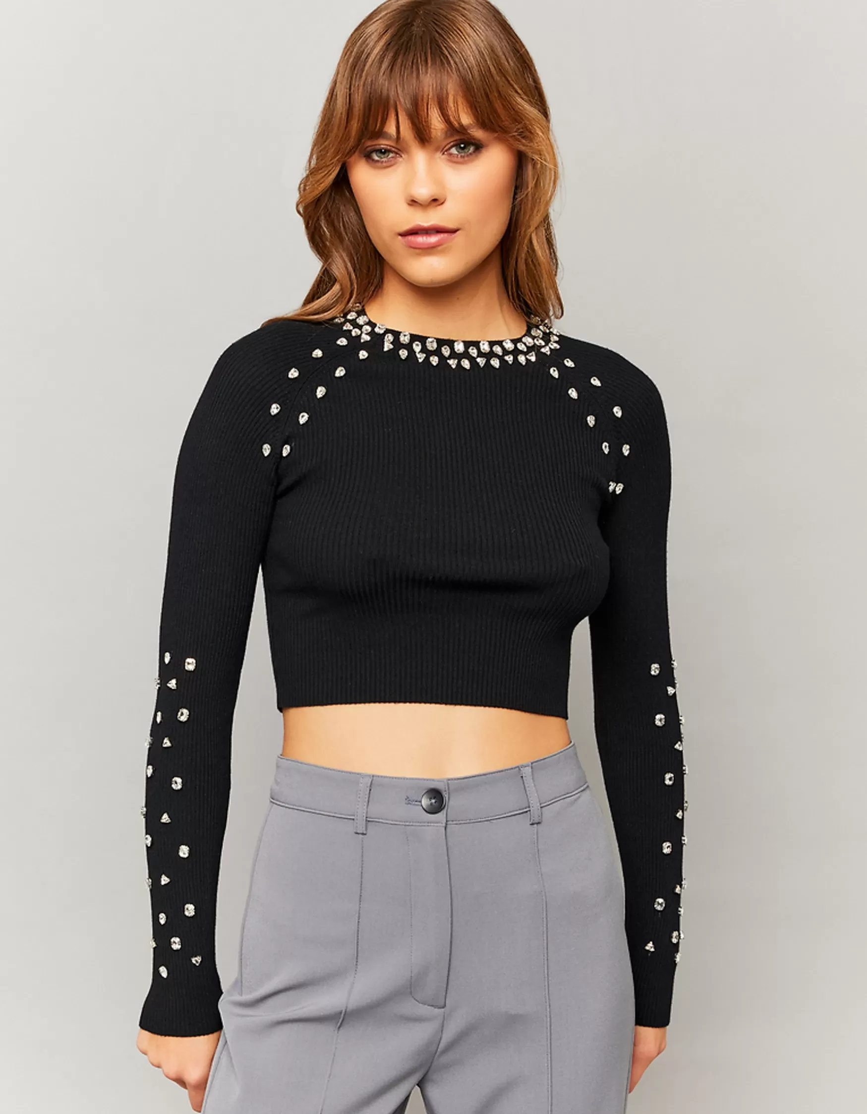 Hot Pull avec strass Maille