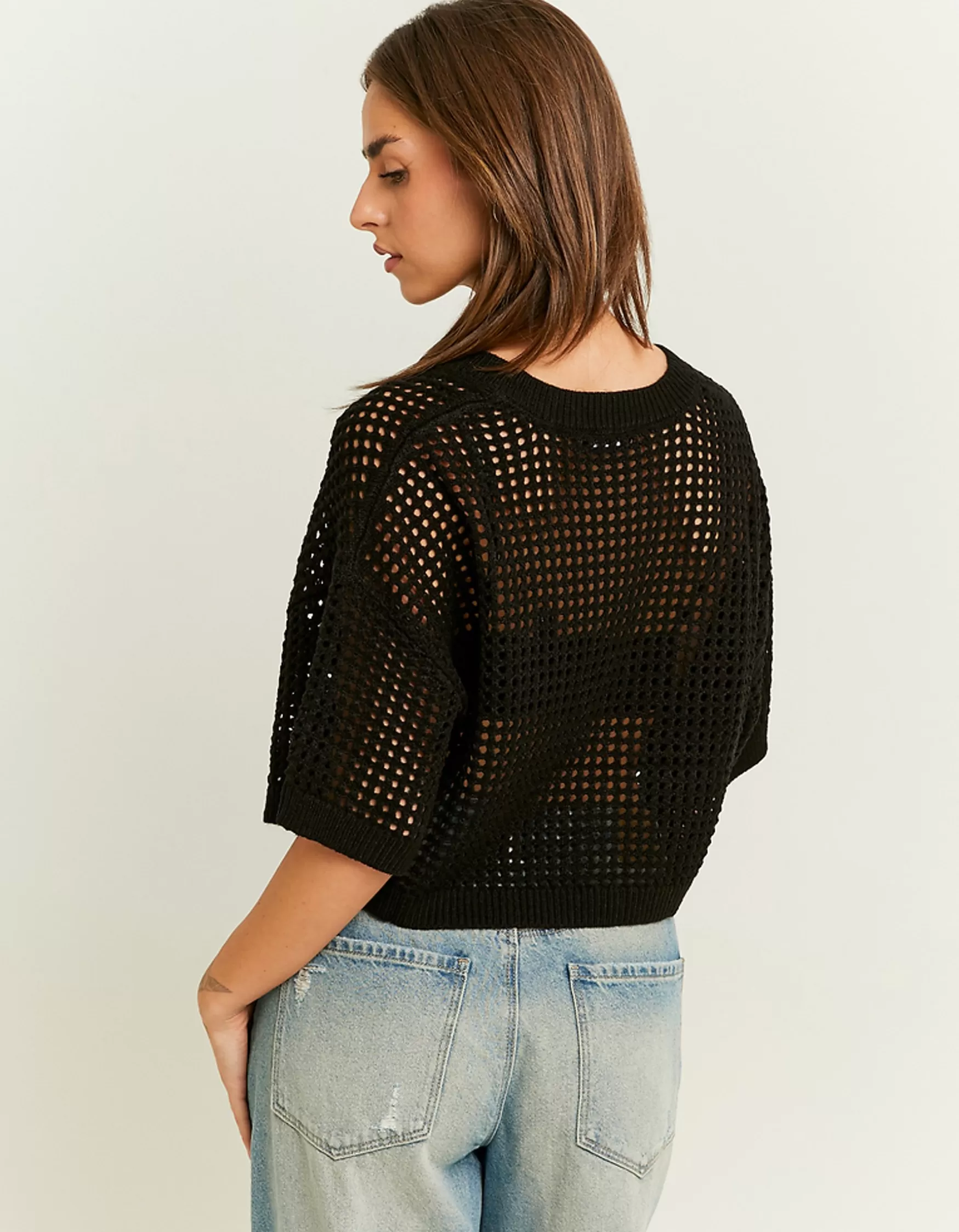 Clearance Pull en Crochet Maille | Tops