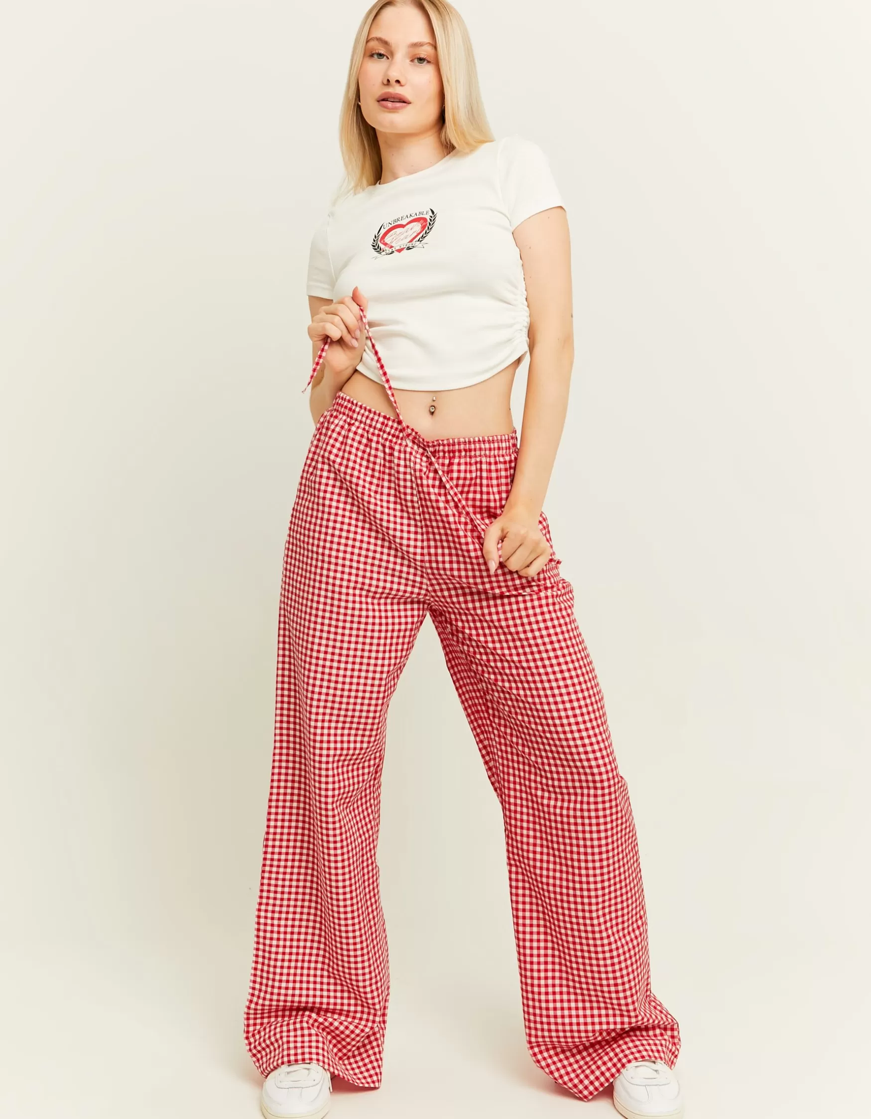 Sale pyjama à carreaux - style pantalon Pantalons