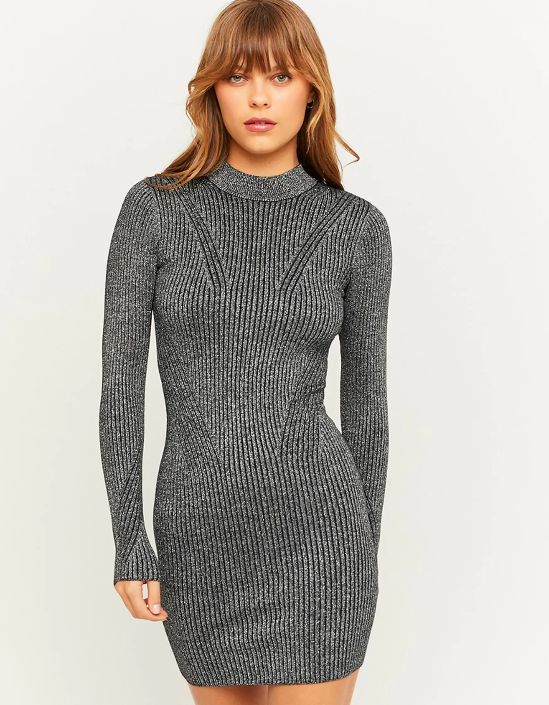 New Robe Courte en Maille et Lurex Maille | Robes