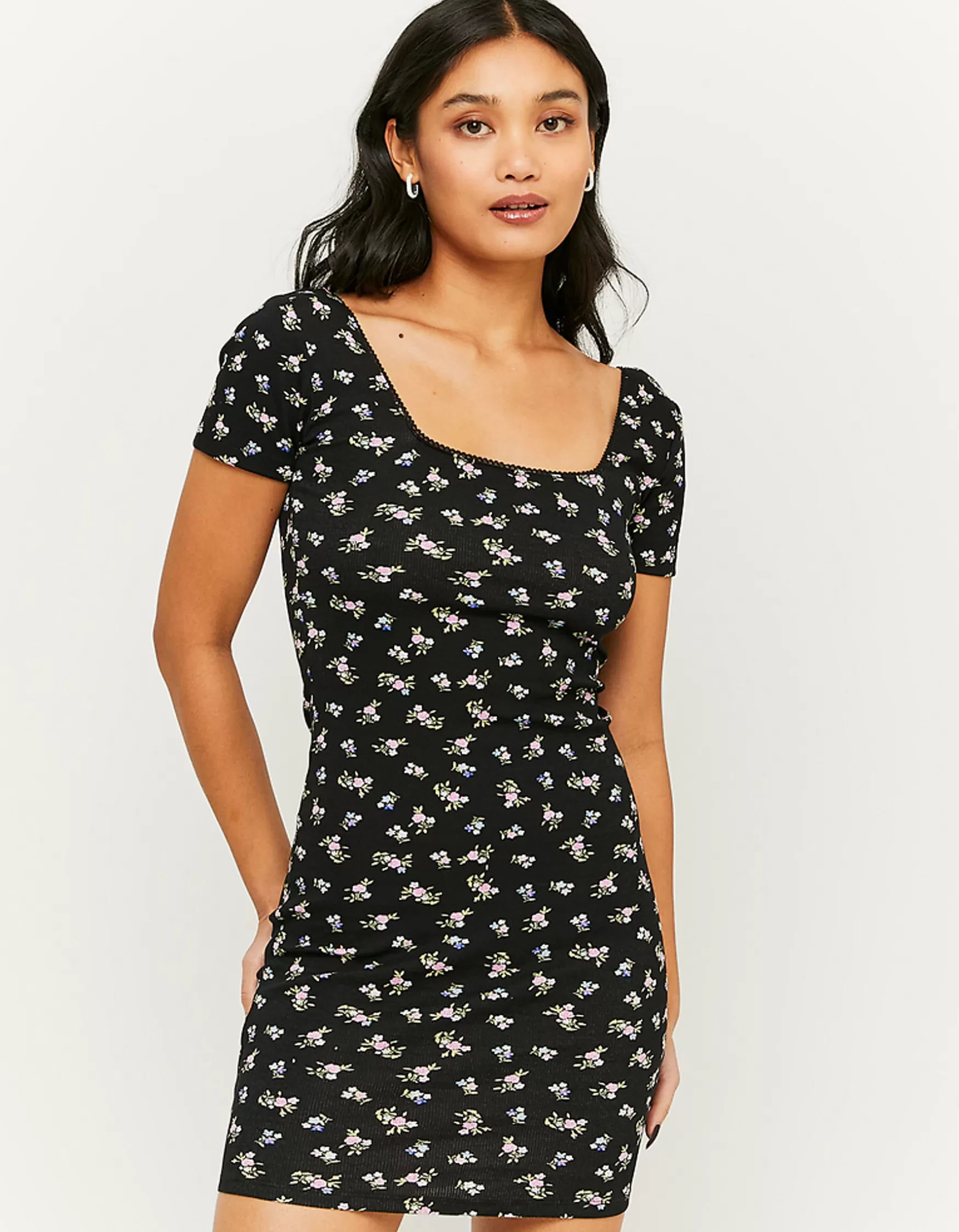 Fashion Robe Courte Manche Courte Robes
