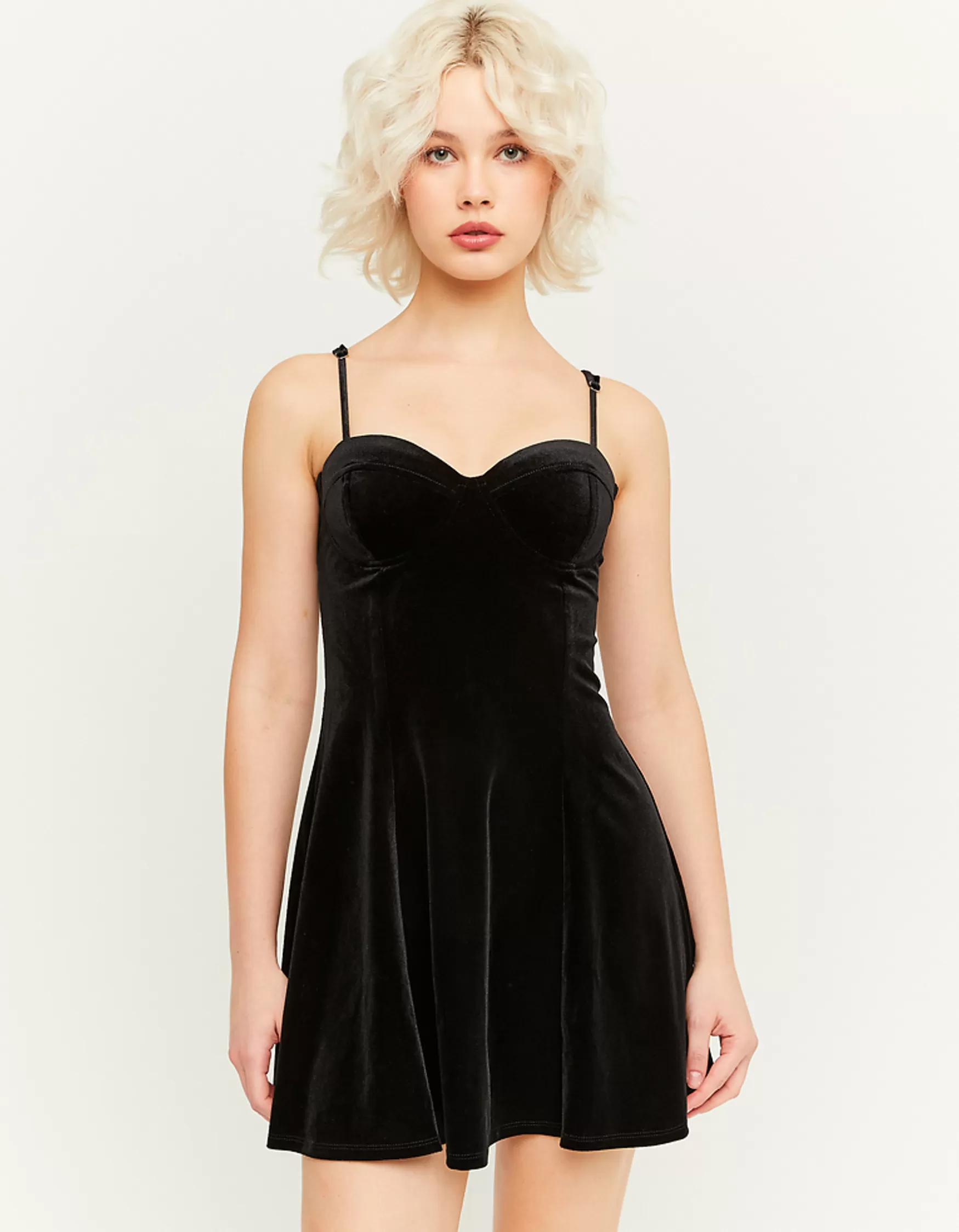 New Robe Courte e en Velours Robes