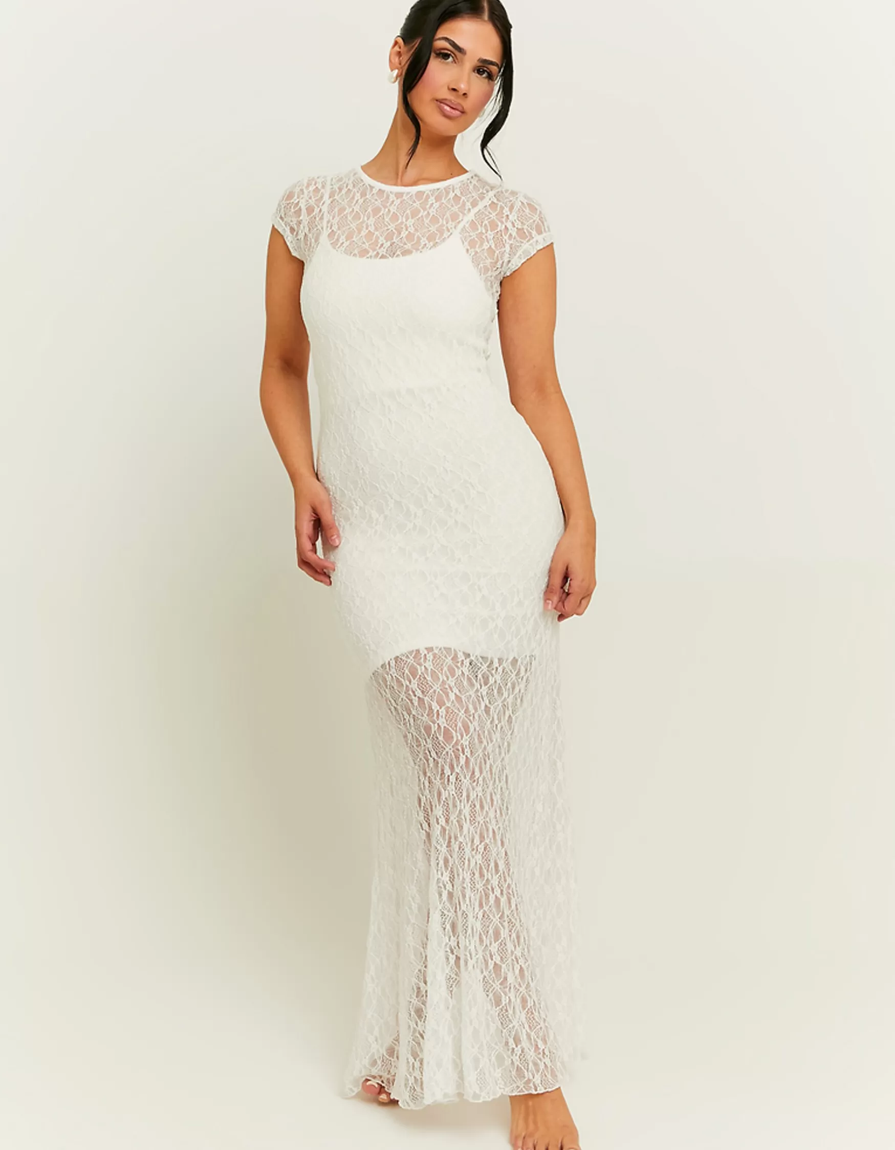 Sale Robe Longue he en Dentelle Robes