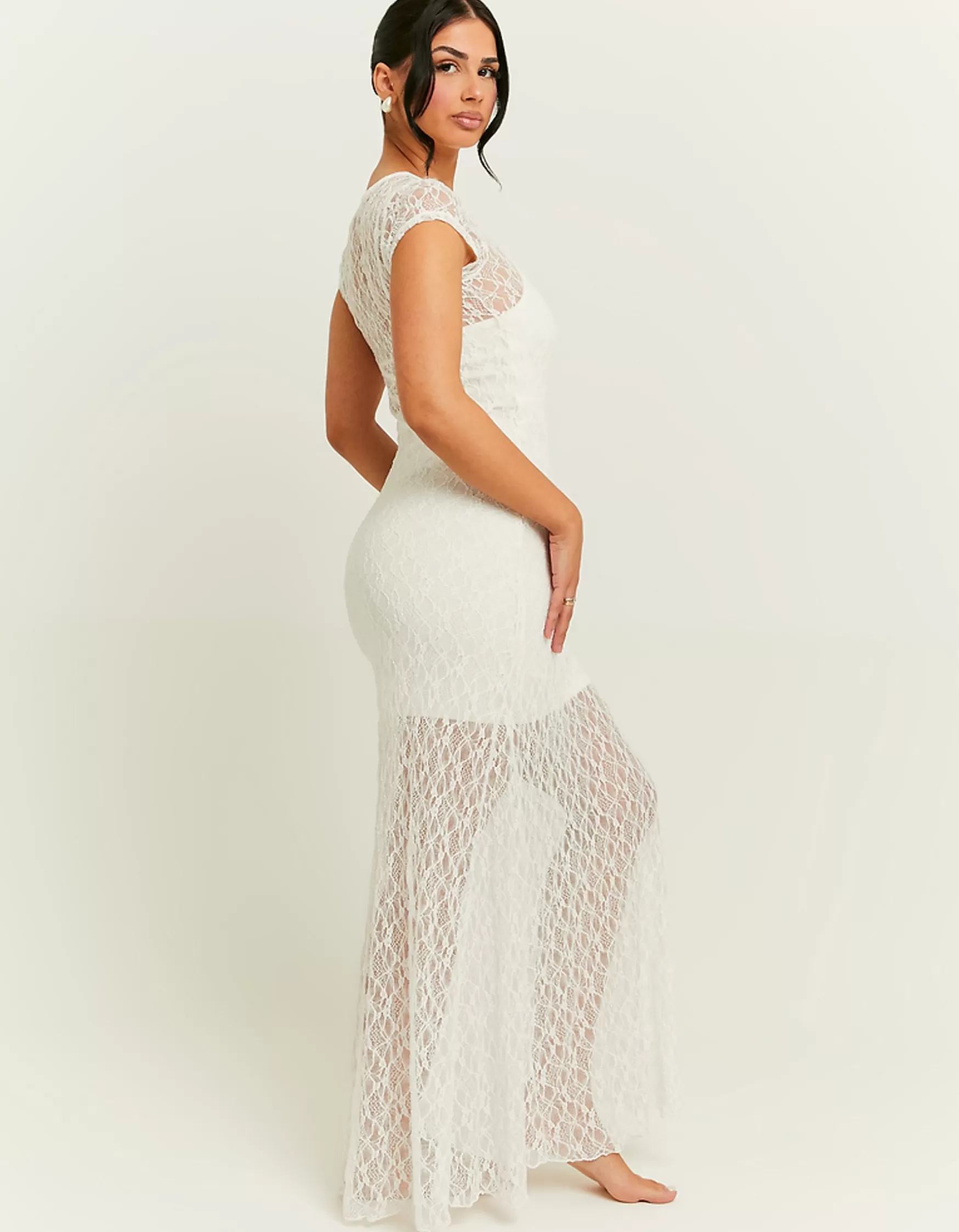 Sale Robe Longue he en Dentelle Robes