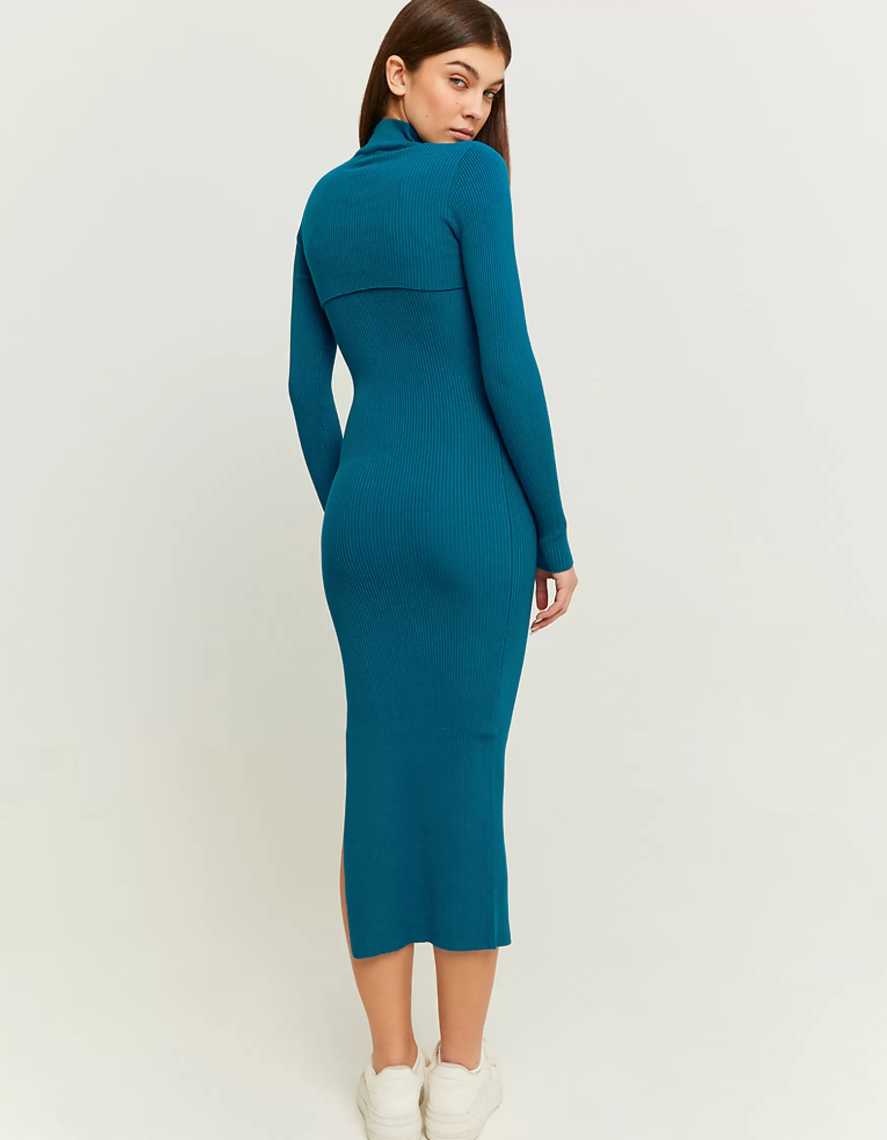 Fashion Robe Midi Ajustée en Maille Maille | Robes