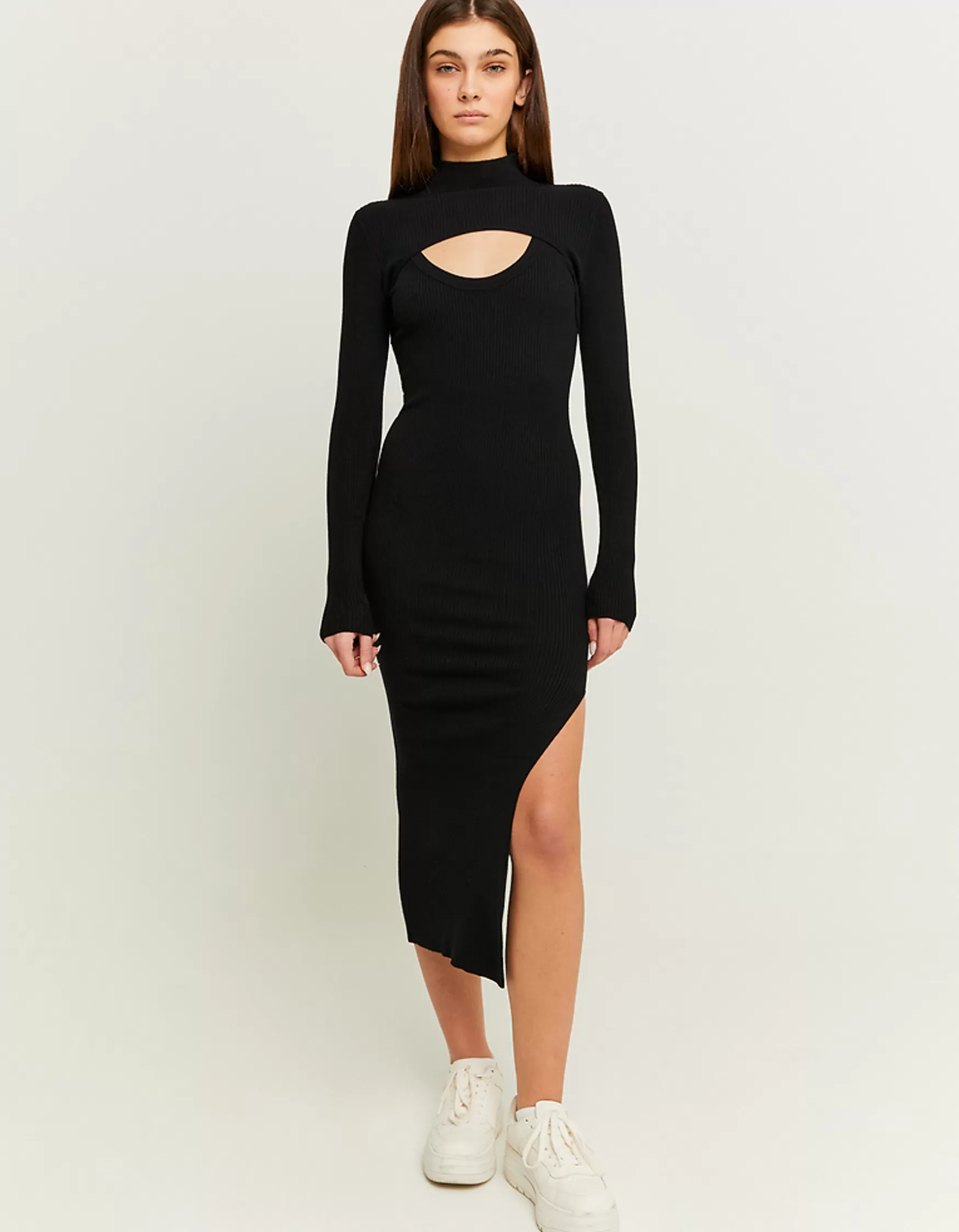 Cheap Robe Midi Ajustée en Maille e Maille | Robes