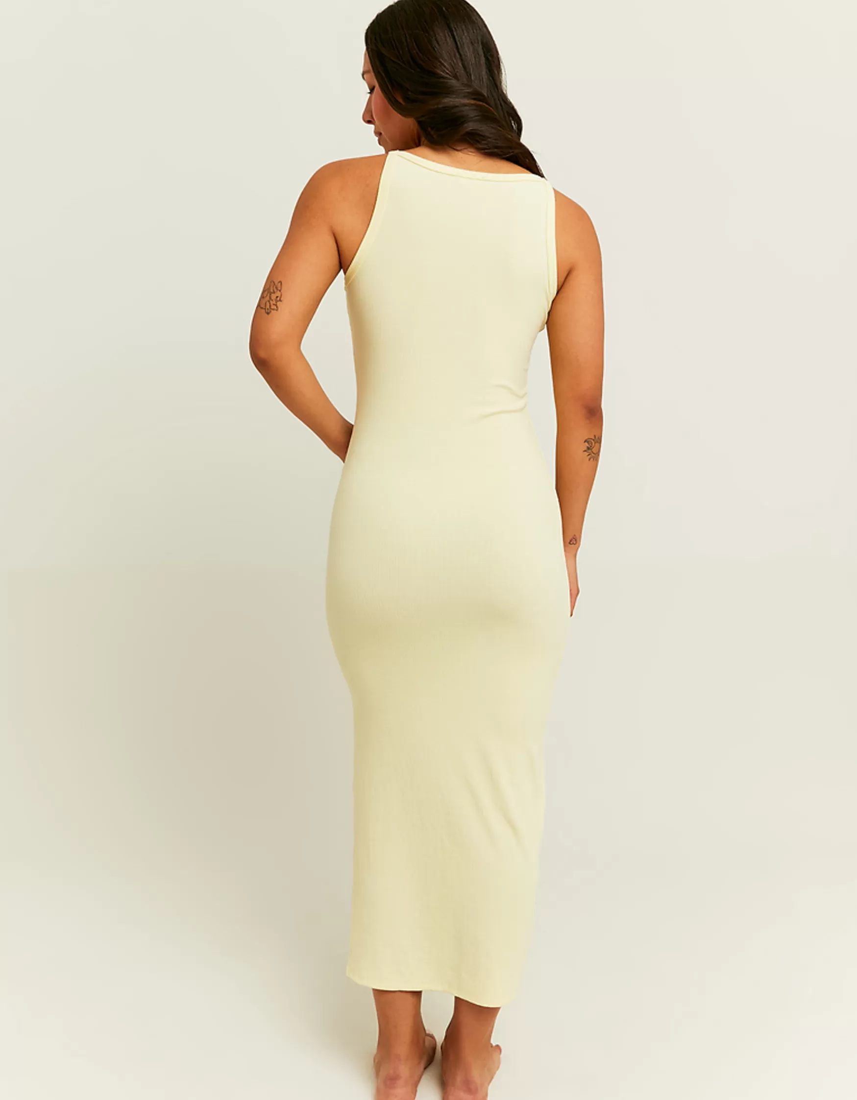 Store Robe Midi Basique avec Fente Latérale Robes