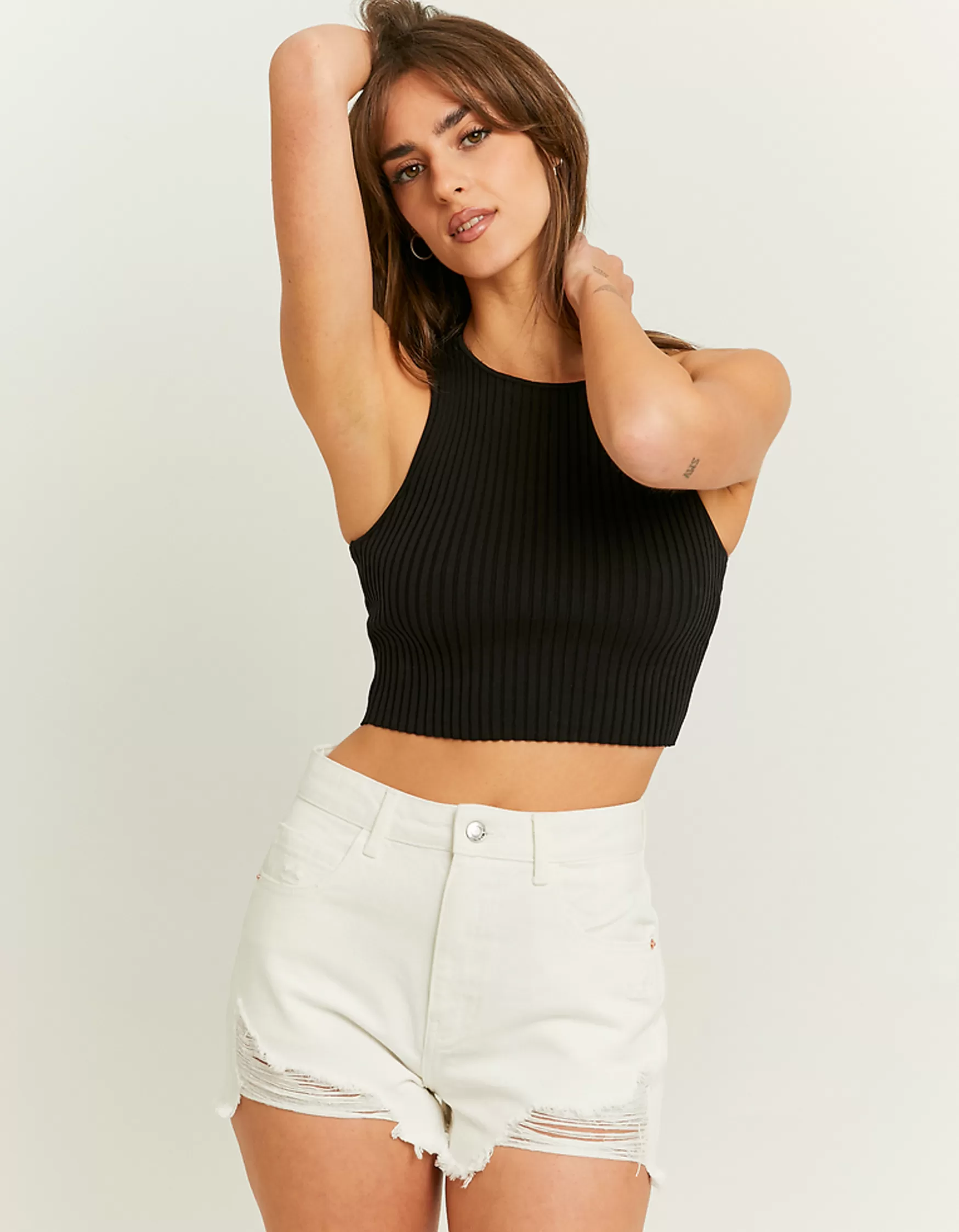 Cheap Short Mom Taille Haute Shorts