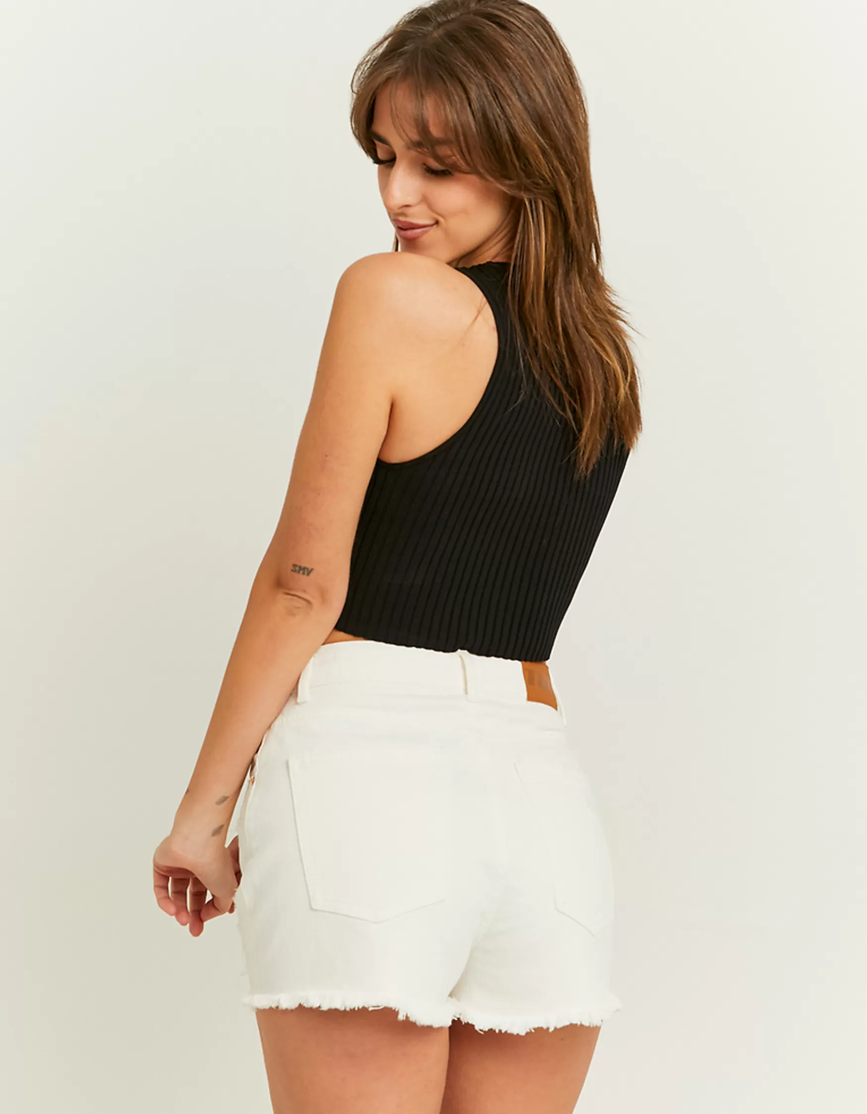 Cheap Short Mom Taille Haute Shorts