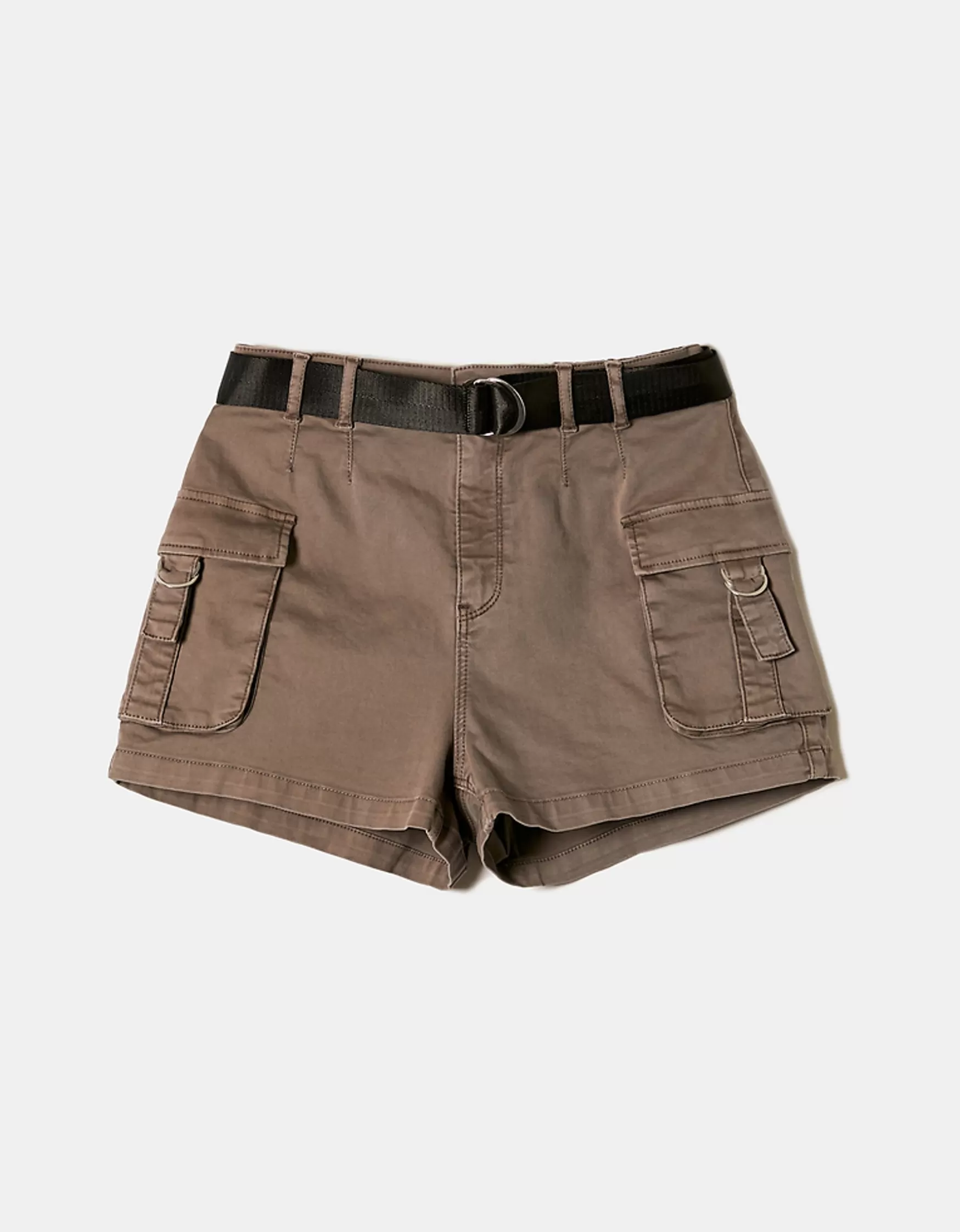 Hot Short Brun Cargo Taille Haute Shorts