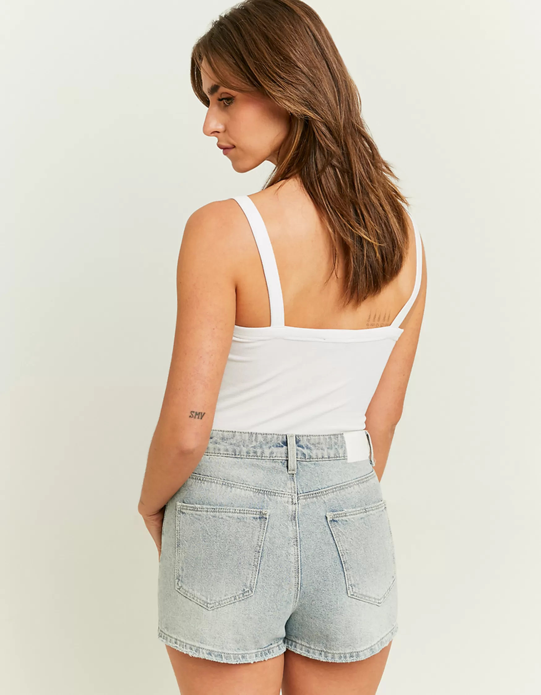 Discount Short Mom Taille Haute avec Paillettes Shorts