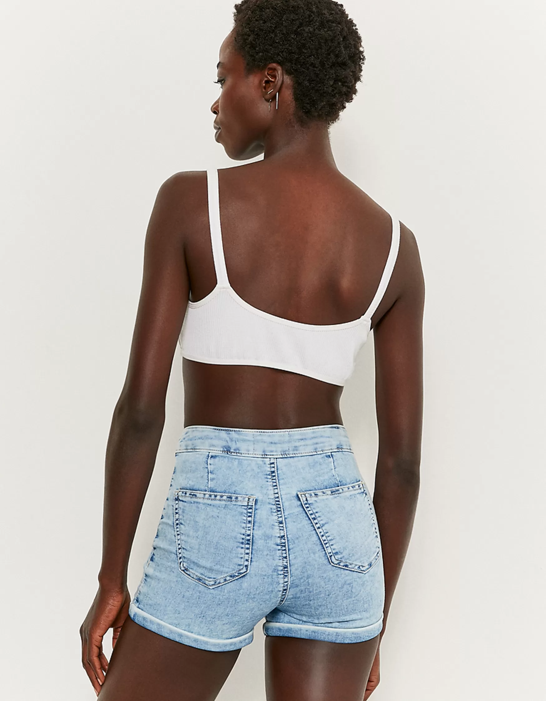 Hot Short Skinny en Jean Taille Haute Shorts
