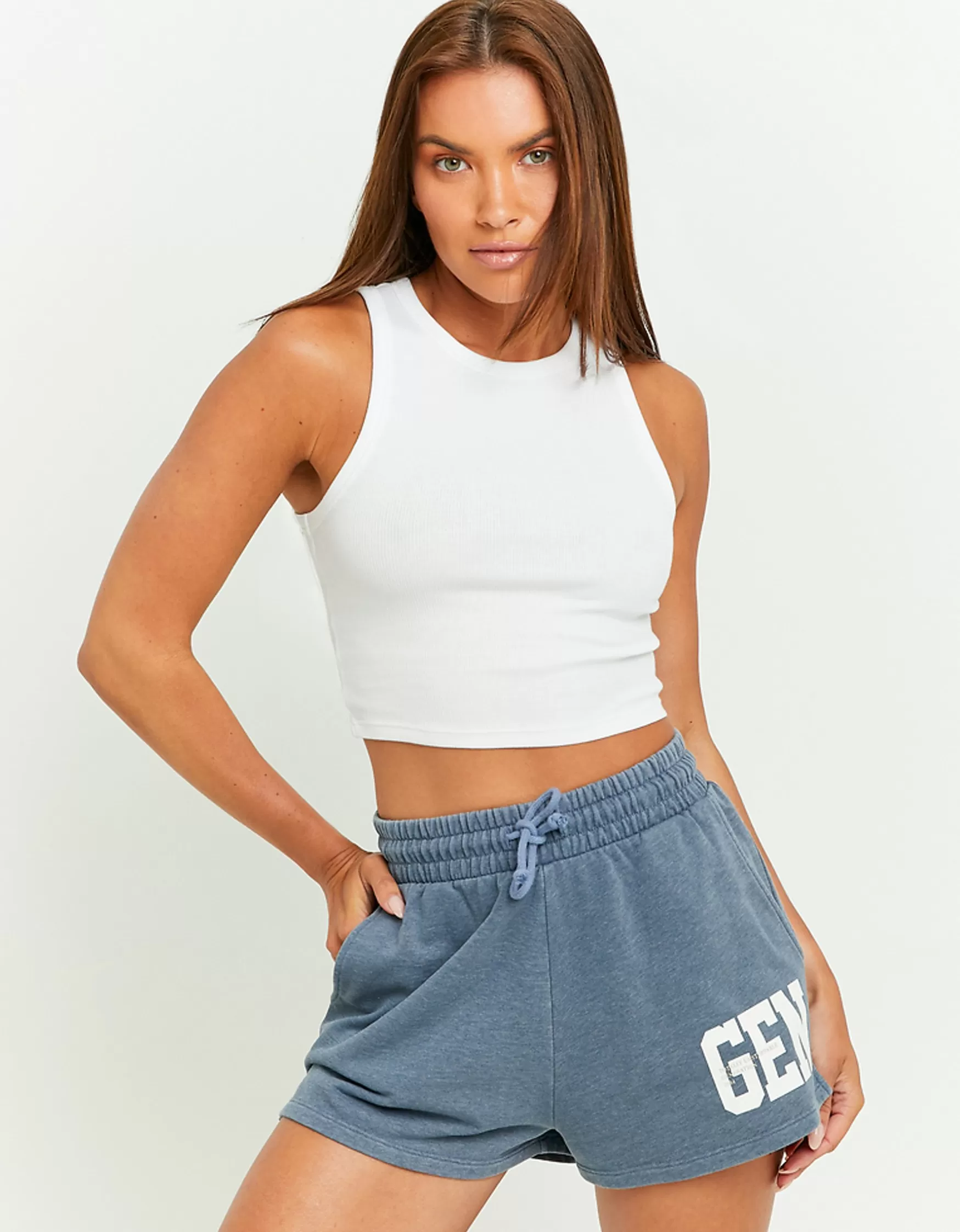 Shop Short Sporty Imprimé Shorts | Sweats & Hoodies
