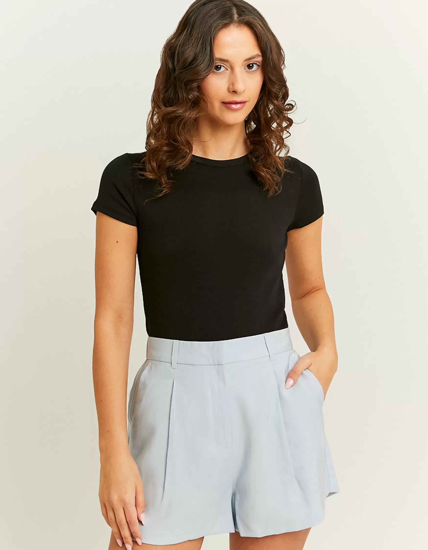 Flash Sale Short Tailleur Clair Taille Haute Shorts